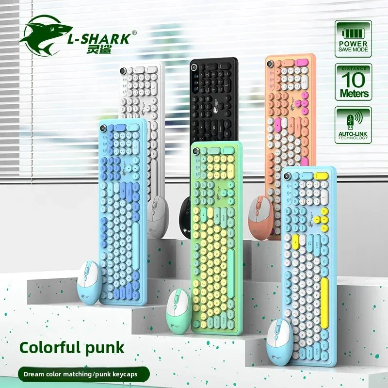 Dragon Guard T801A Wireless Keyboard and Mouse Set Punk Keyboard with Knob Desktop Notebook Office Keyboard Mouse
Dragon Guard T801A Wireless Keyboard and Mouse Set Punk Keyboard with Knob Desktop Notebook Office Keyboard Mouse