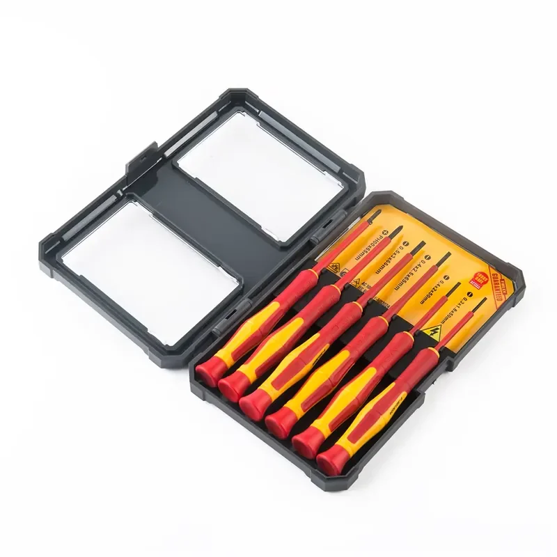 6pcs Electrical Electrician Tools Electrician VDE Insulated Insulation Precision Screwdriver Set
6pcs Electrical Electrician Tools Electrician VDE Insulated Insulation Precision Screwdriver Set