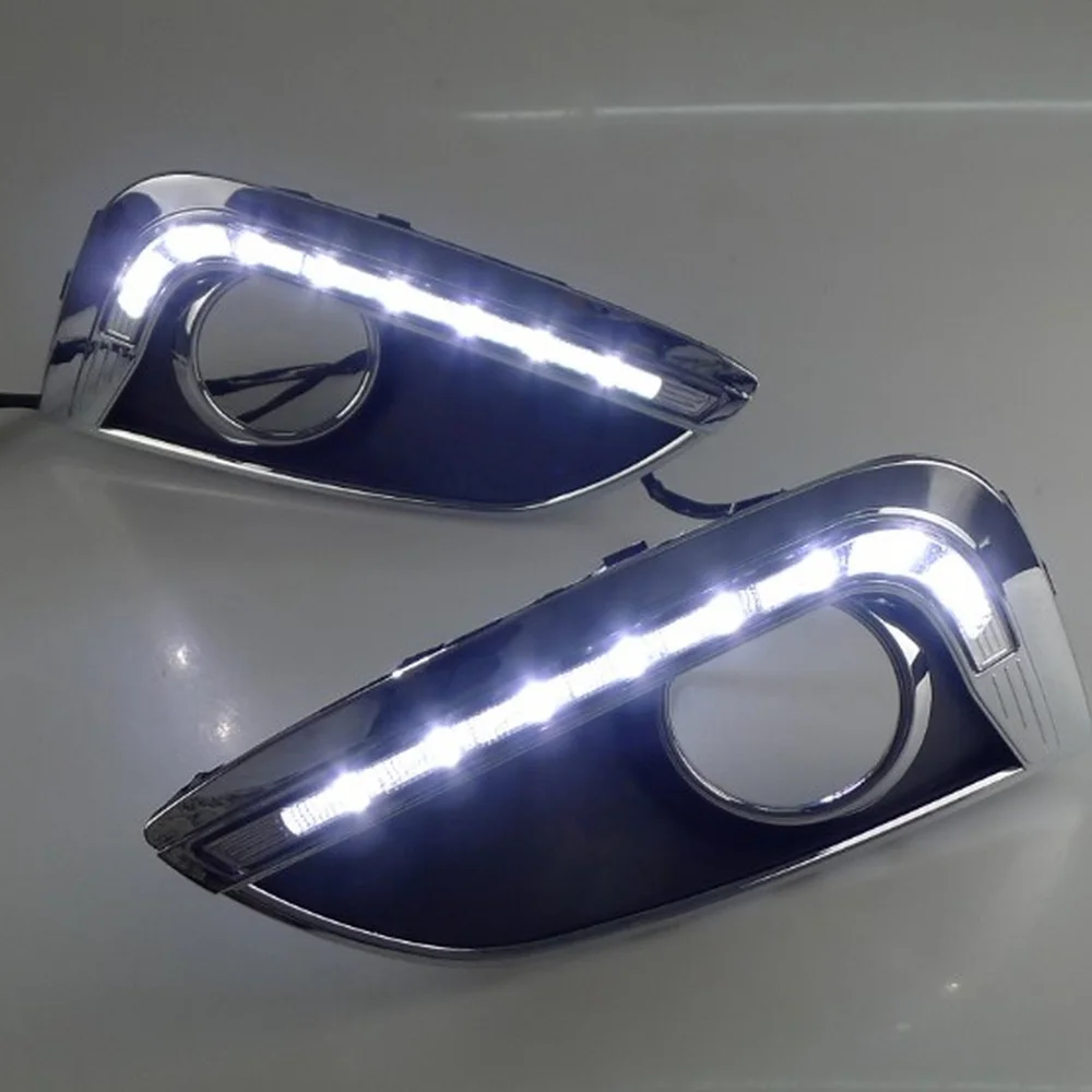 July King Car Daytime Running Lights Compatible for Hyundai IX35 2011-2015, 6000K LED Front Bumper DRL, 1:1 Replacement
July King Car Daytime Running Lights Compatible for Hyundai IX35 2011-2015, 6000K LED Front Bumper DRL, 1:1 Replacement