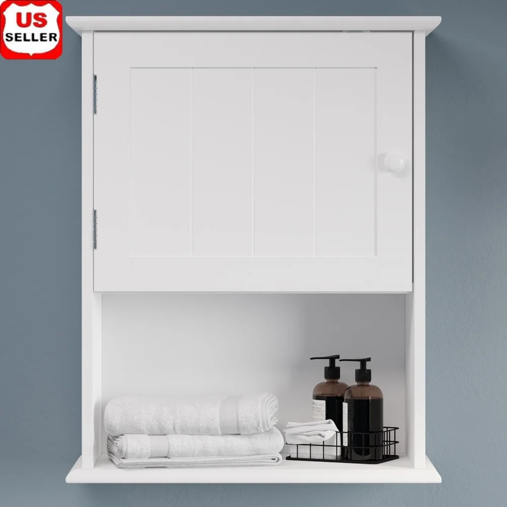 Wall Mounted Storage Cabinet with Open Shelf Bathroom Kitchen Laundry Room Compact Organizer Engineered Wood White Finish Indoor
Wall Mounted Storage Cabinet with Open Shelf Bathroom Kitchen Laundry Room Compact Organizer Engineered Wood White Finish Indoor