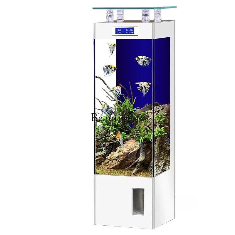Ultra-white glass fish tank Small household vertical floor ecological goldfish tank Smart aquarium
Ultra-white glass fish tank Small household vertical floor ecological goldfish tank Smart aquarium