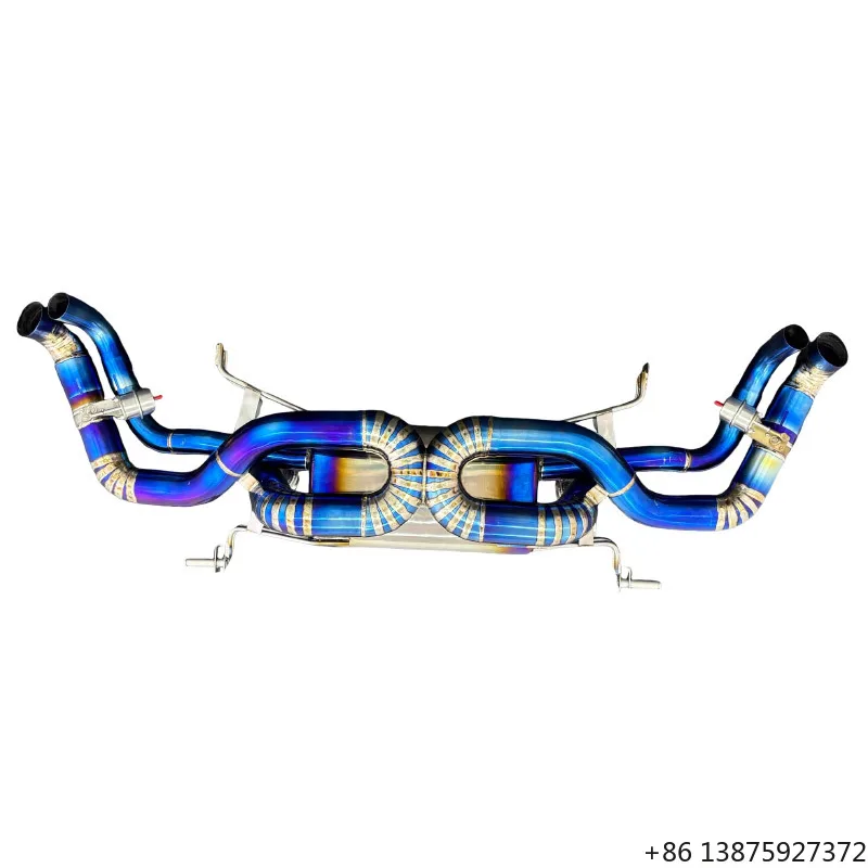 Customized High Quality Titanium Alloy Polished Universal Exhaust Catback Pipe for R8 V10 5.2 Exhaust Catback Pipe
Customized High Quality Titanium Alloy Polished Universal Exhaust Catback Pipe for R8 V10 5.2 Exhaust Catback Pipe