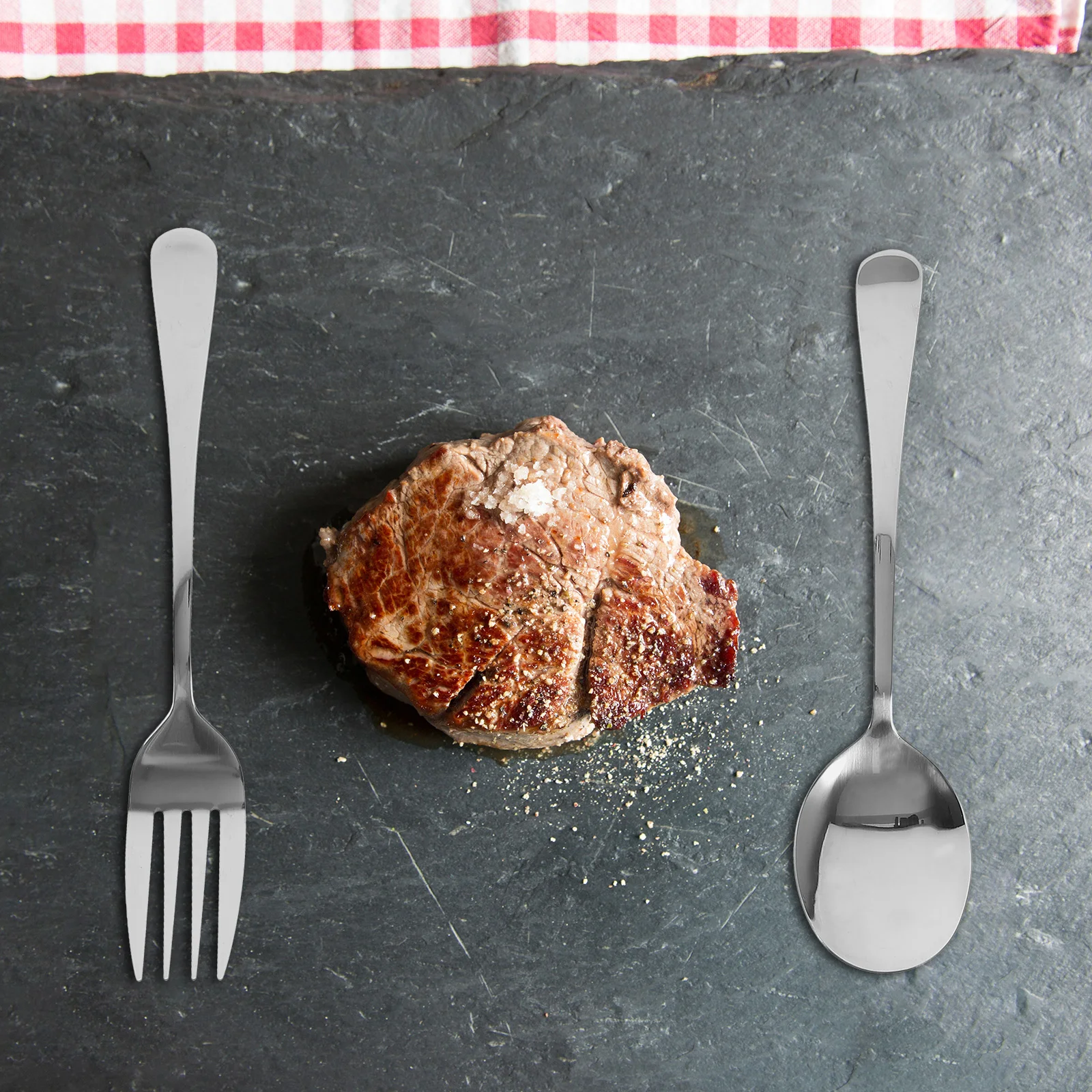 1 set Stainless Steel Serving Spoon Fork Set Catering Metal Tableware Kitchen Utensils for Home Restaurant Elegant
1 set Stainless Steel Serving Spoon Fork Set Catering Metal Tableware Kitchen Utensils for Home Restaurant Elegant