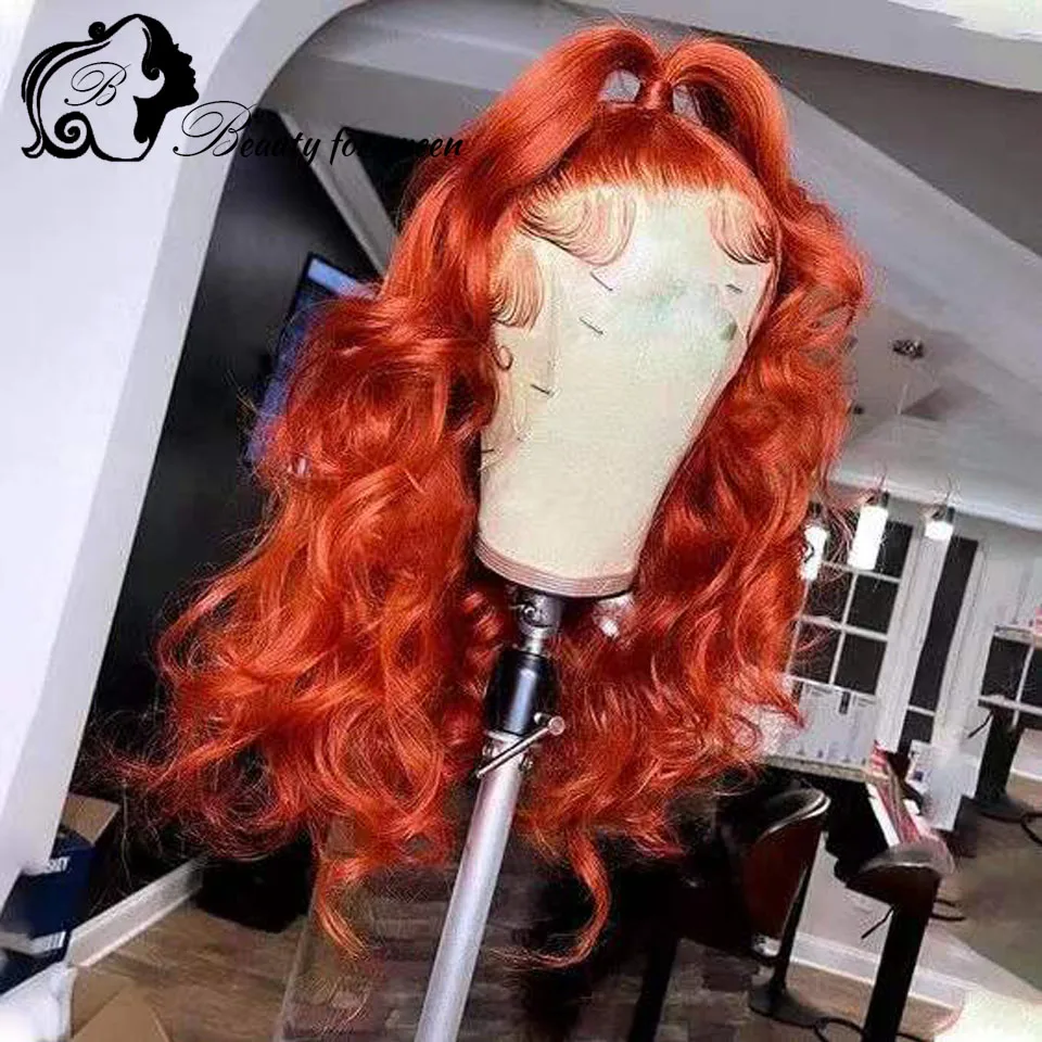 Beauty Lace Front Color Orange 13x4 Transparent Lace Frontal Wig Hot Product Good Quality Women Cosplay 180% Density Wigs
Beauty Lace Front Color Orange 13x4 Transparent Lace Frontal Wig Hot Product Good Quality Women Cosplay 180% Density Wigs
