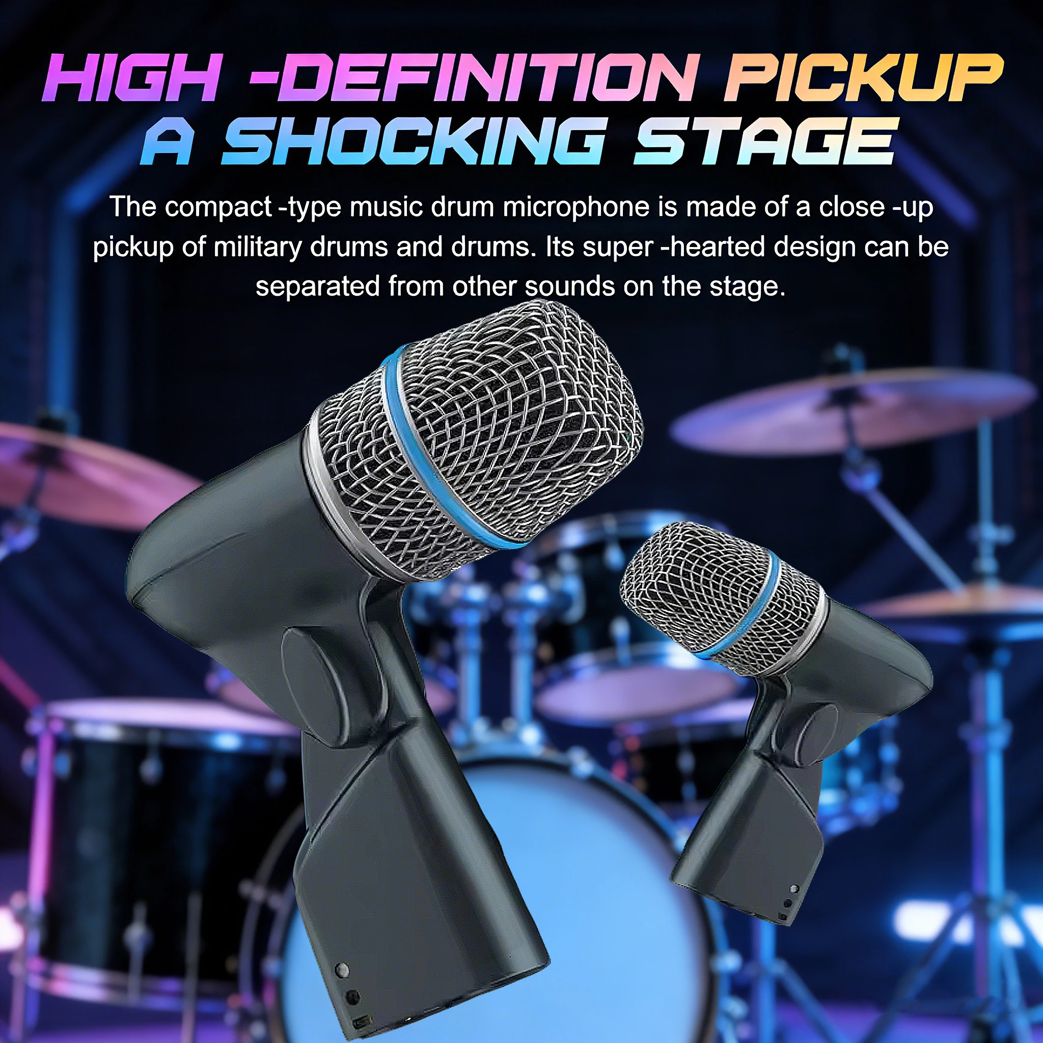 Professional Instrument Mic Drum Microphone BT56A Supercardioid Dynamic Microfone With Mic Clip For Band Performance DJ Stage
Professional Instrument Mic Drum Microphone BT56A Supercardioid Dynamic Microfone With Mic Clip For Band Performance DJ Stage