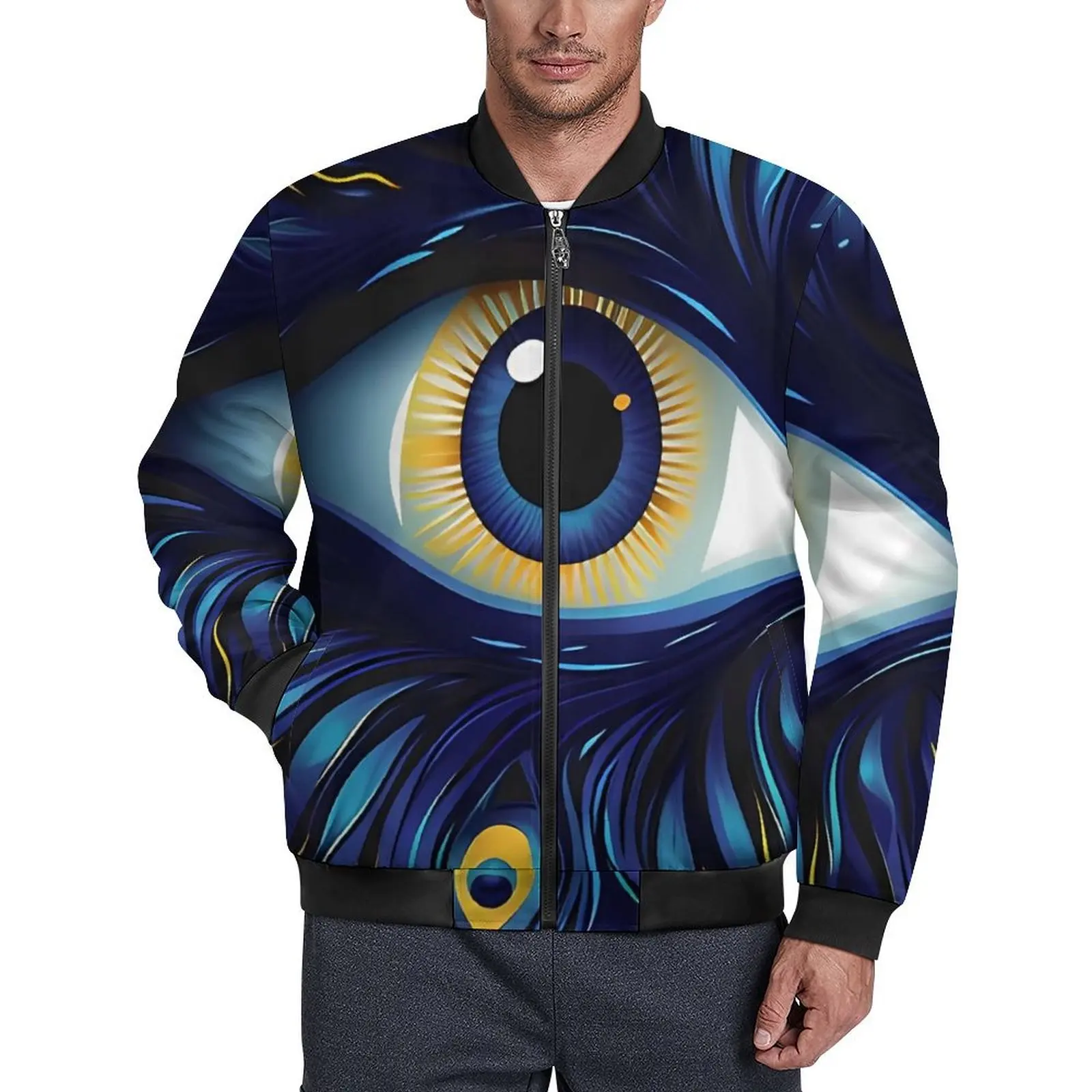 Blue Evil Eye Casual Jackets Abstract Print Zipper Windbreakers Male Graphic Coats Autumn Vintage Classic Jacket Large Size
Blue Evil Eye Casual Jackets Abstract Print Zipper Windbreakers Male Graphic Coats Autumn Vintage Classic Jacket Large Size