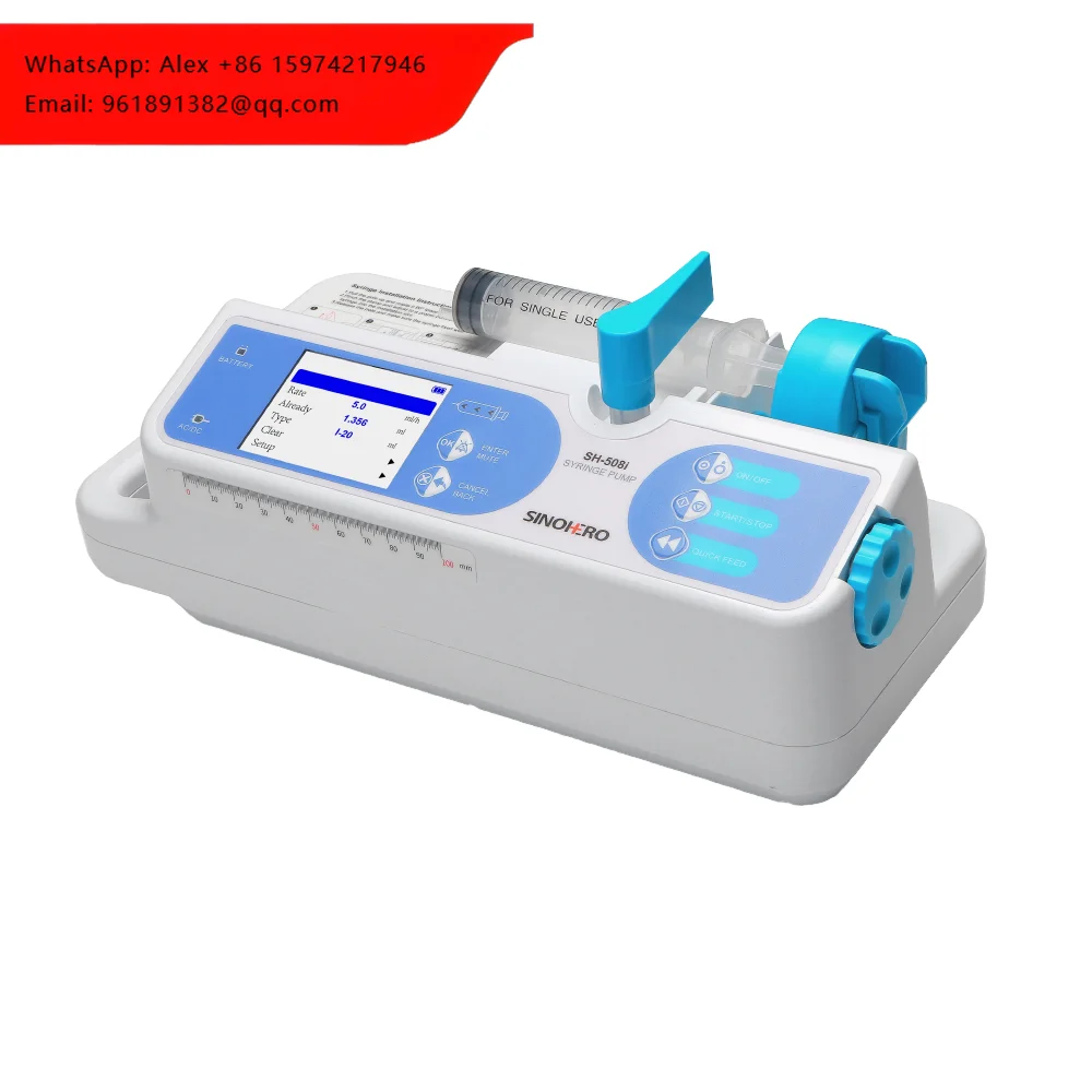 SINOHERO SH-508i-Vet Veterinary Medical Syringe Infusion Pump For Dog Use Reusable Hospital Grade Diagnosis Injection Instrument
SINOHERO SH-508i-Vet Veterinary Medical Syringe Infusion Pump For Dog Use Reusable Hospital Grade Diagnosis Injection Instrument