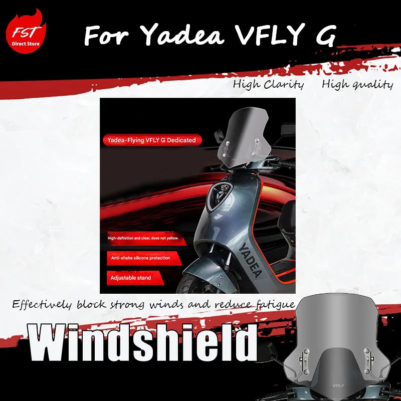 For Yadea VFLY G special windscreen electric motorcycle windshield modification accessories, Anti-Scratch & Durable
For Yadea VFLY G special windscreen electric motorcycle windshield modification accessories, Anti-Scratch & Durable