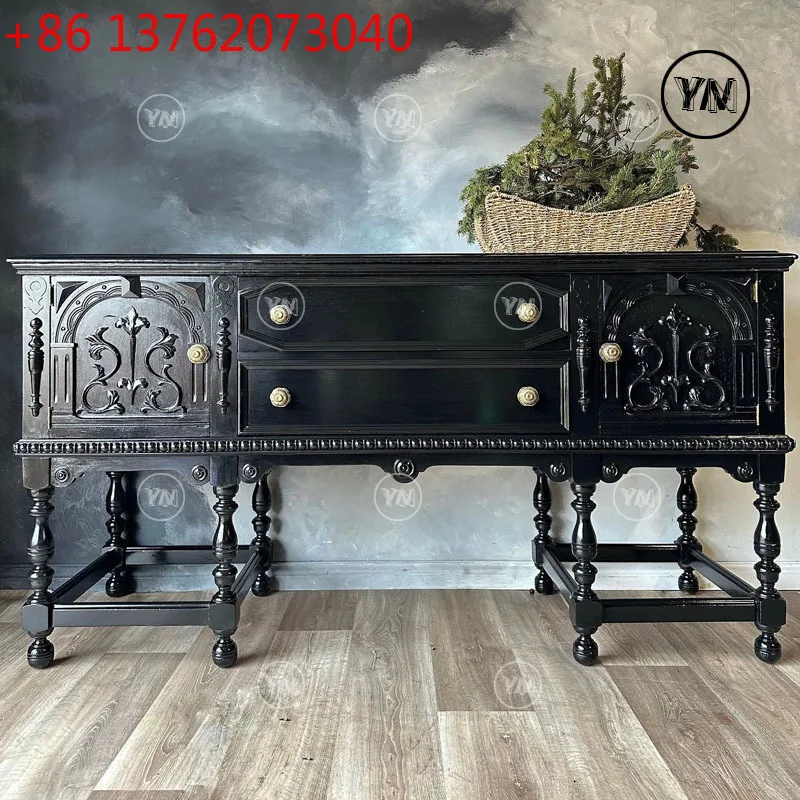 "French porch cabinet" European neoclassical carved dining side cabinet retro locker
"French porch cabinet" European neoclassical carved dining side cabinet retro locker