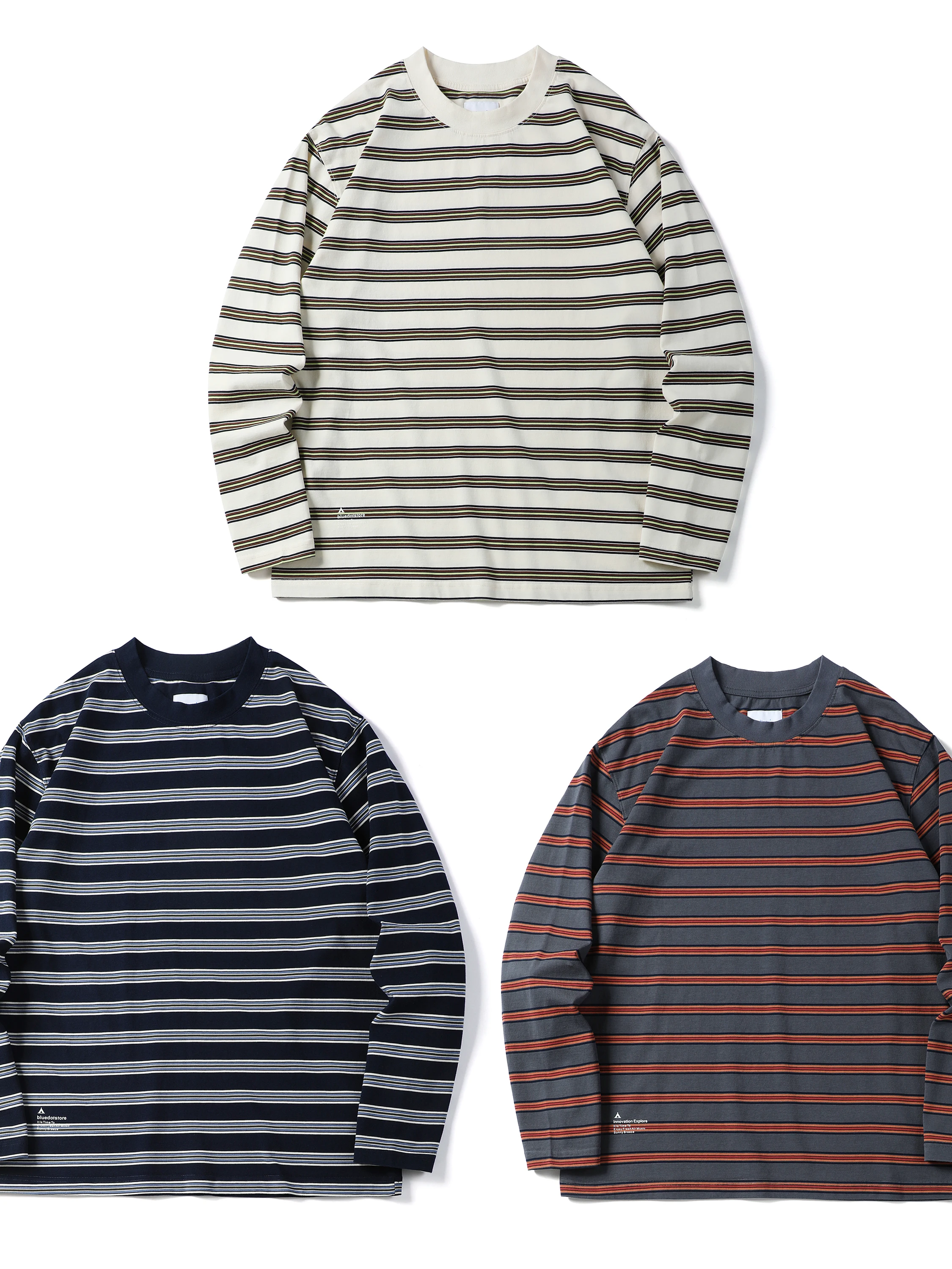 Retro Japanese Kapital Striped Long Sleeve T-Shirt Casual round Neck Cotton Sweatshirt Unisex Breathable Comfortable Sweatshirt
Retro Japanese Kapital Striped Long Sleeve T-Shirt Casual round Neck Cotton Sweatshirt Unisex Breathable Comfortable Sweatshirt