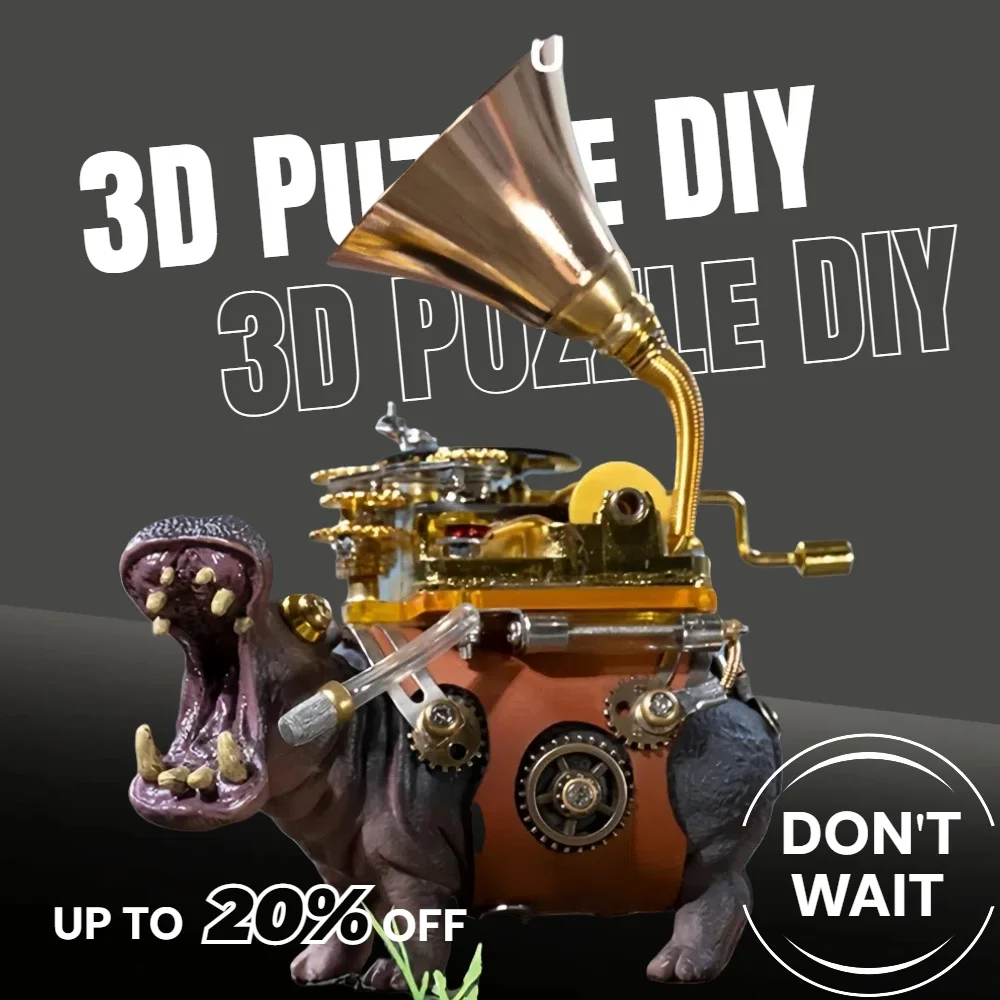 123PCS Hippopotamus musician metal assembly model mechanical ornament 3D three-dimensional puzzle DIY building block boy gift
123PCS Hippopotamus musician metal assembly model mechanical ornament 3D three-dimensional puzzle DIY building block boy gift