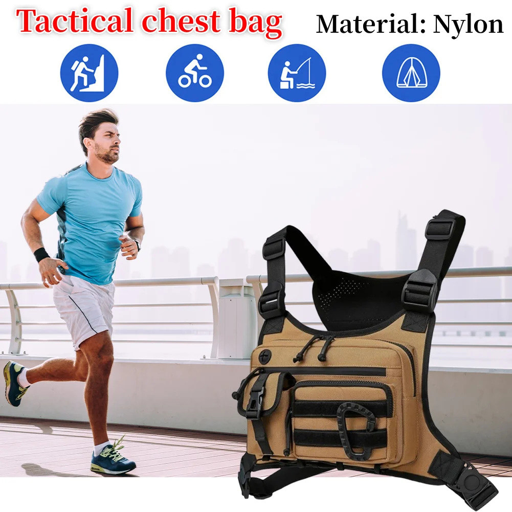 Outdoor Cycling Chest Bag Large Capacity Trendy Functional Backpack Multi Pocket Multifunctional Vest Chest Bag Work Backpack
Outdoor Cycling Chest Bag Large Capacity Trendy Functional Backpack Multi Pocket Multifunctional Vest Chest Bag Work Backpack