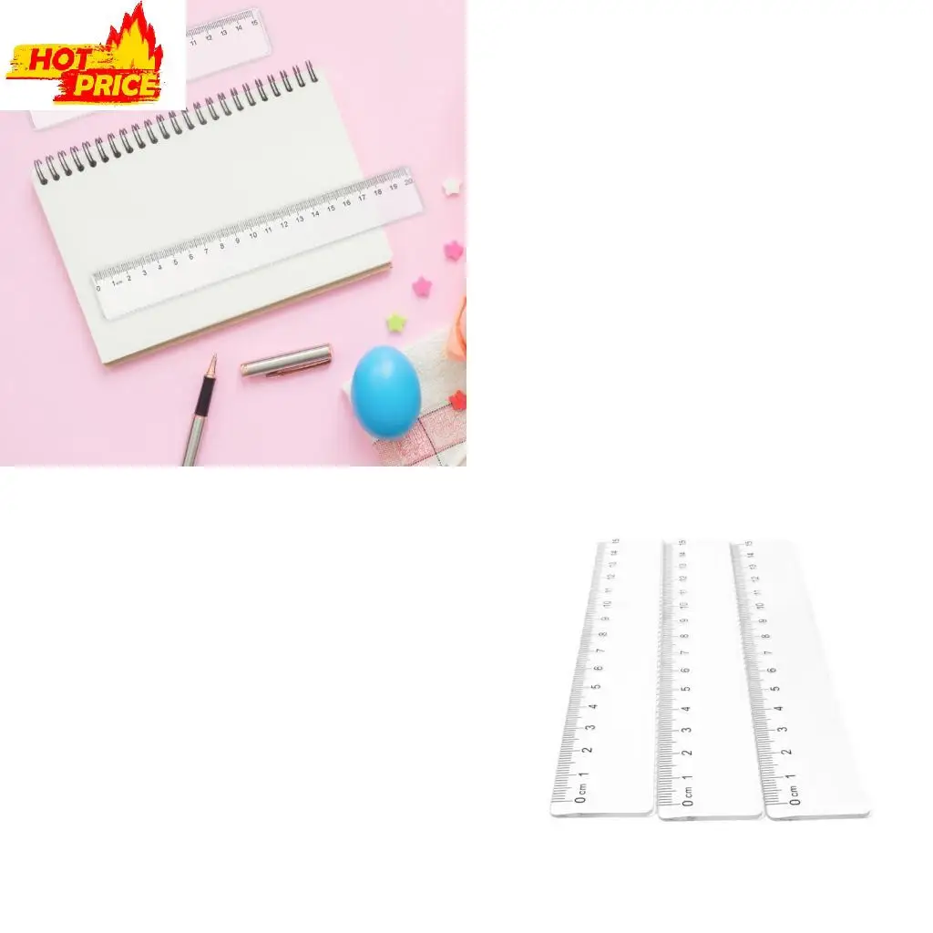 5 Pcs 15cm 20cm Ruler Clear Ruler Measuring Ruler Straight Ruler Primary School Ruler Set Plastic Ruler
5 Pcs 15cm 20cm Ruler Clear Ruler Measuring Ruler Straight Ruler Primary School Ruler Set Plastic Ruler