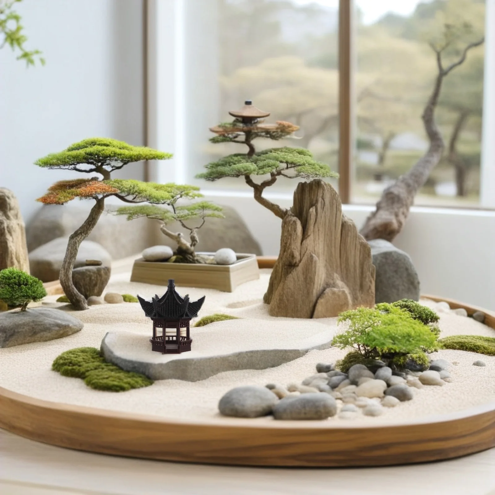 Compact Mini Landscape Ornament Elegant Ancient Courtyard Design for Desk Coffee Table Mini Garden Decoration
Compact Mini Landscape Ornament Elegant Ancient Courtyard Design for Desk Coffee Table Mini Garden Decoration