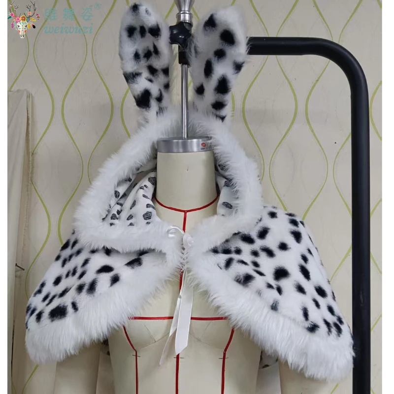 Halloween Cruella Cute spotted rabbit cloak Spotted Dog Pattern Shawl Cruella Scarf Cloak Black and White Witch Cloak Pretty
Halloween Cruella Cute spotted rabbit cloak Spotted Dog Pattern Shawl Cruella Scarf Cloak Black and White Witch Cloak Pretty