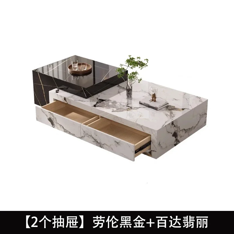Italian minimalist rock slab coffee table modern simple light luxury high-end living room
Italian minimalist rock slab coffee table modern simple light luxury high-end living room