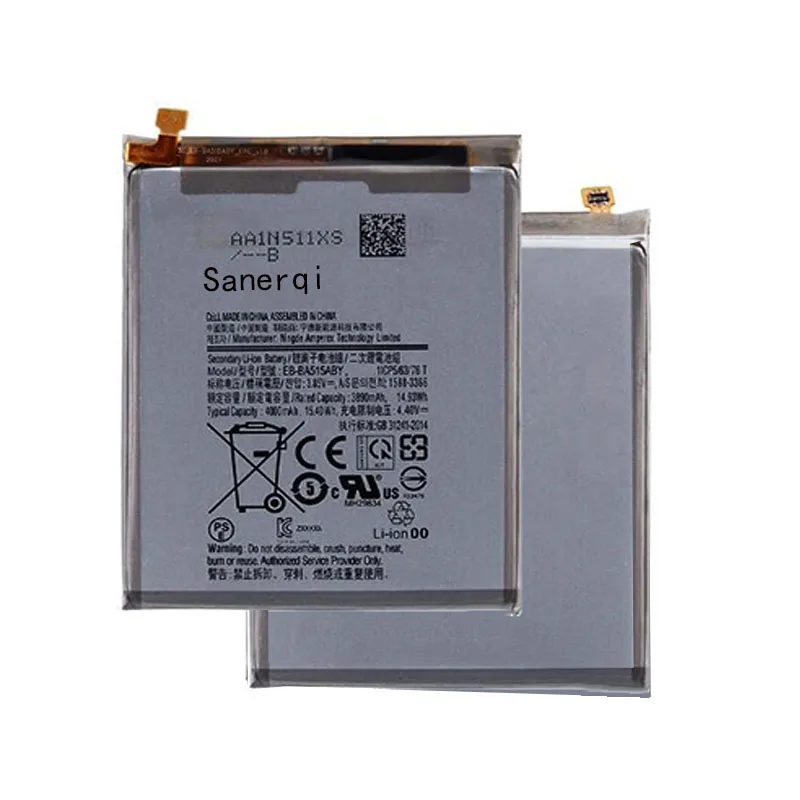 10pcs EB-BA515ABY 4000mAh Replacement Battery For Samsung Galaxy A51 SM-A515 SM-A515F/DSM Batteries
10pcs EB-BA515ABY 4000mAh Replacement Battery For Samsung Galaxy A51 SM-A515 SM-A515F/DSM Batteries