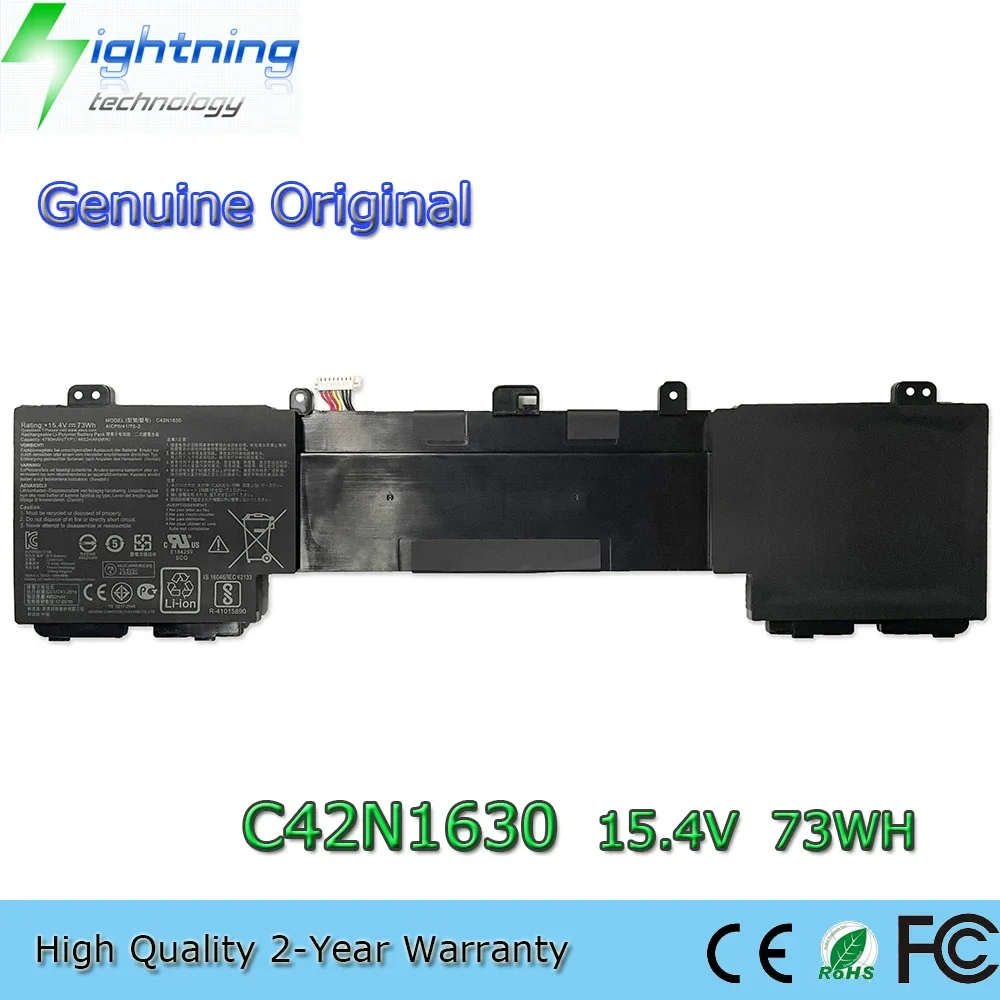Новый оригинальный аккумулятор для ноутбука C42N1630 15,4 В 73 Втч для ASUS Zenbook UX550VE UX550VD-BN081T UX550V 0B200- 02520000 C42PHCH
Новый оригинальный аккумулятор для ноутбука C42N1630 15,4 В 73 Втч для ASUS Zenbook UX550VE UX550VD-BN081T UX550V 0B200- 02520000 C42PHCH