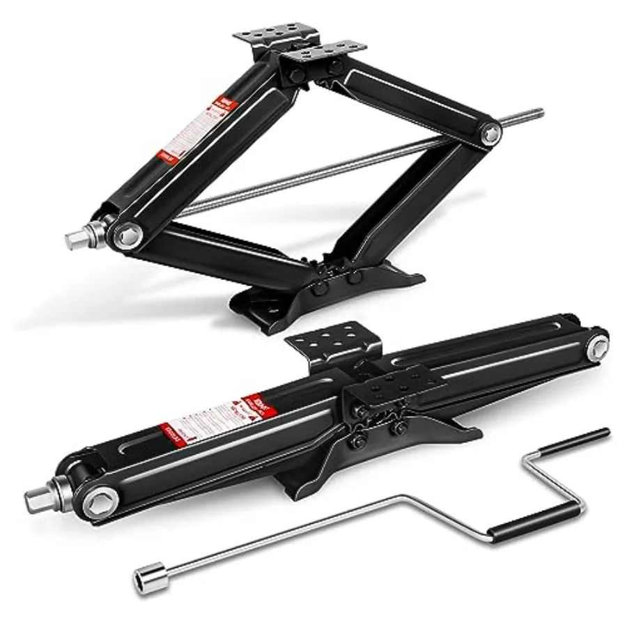 2-Pack 5000lbs RV Trailer Stabilizer Leveling Scissor Jacks with Speed Crank Handle 4-24 Height Set of 2 Black
2-Pack 5000lbs RV Trailer Stabilizer Leveling Scissor Jacks with Speed Crank Handle 4-24 Height Set of 2 Black