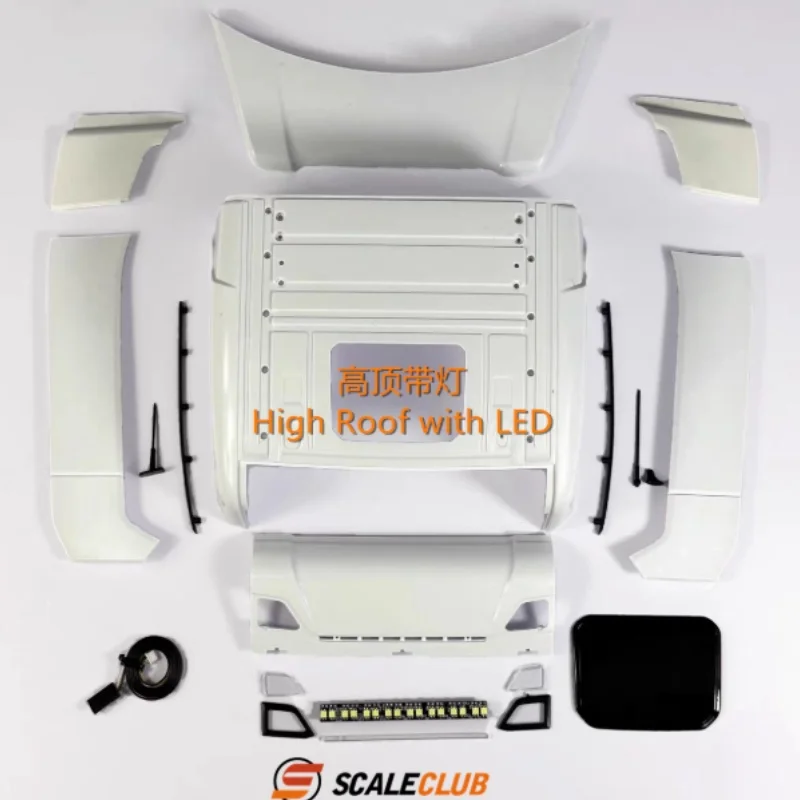 SCALECLUB For 1/14 770S Tamiya Truck Cab Refit Engineering Version with Mid-Top and High-Top with Flowing Lights
SCALECLUB For 1/14 770S Tamiya Truck Cab Refit Engineering Version with Mid-Top and High-Top with Flowing Lights
