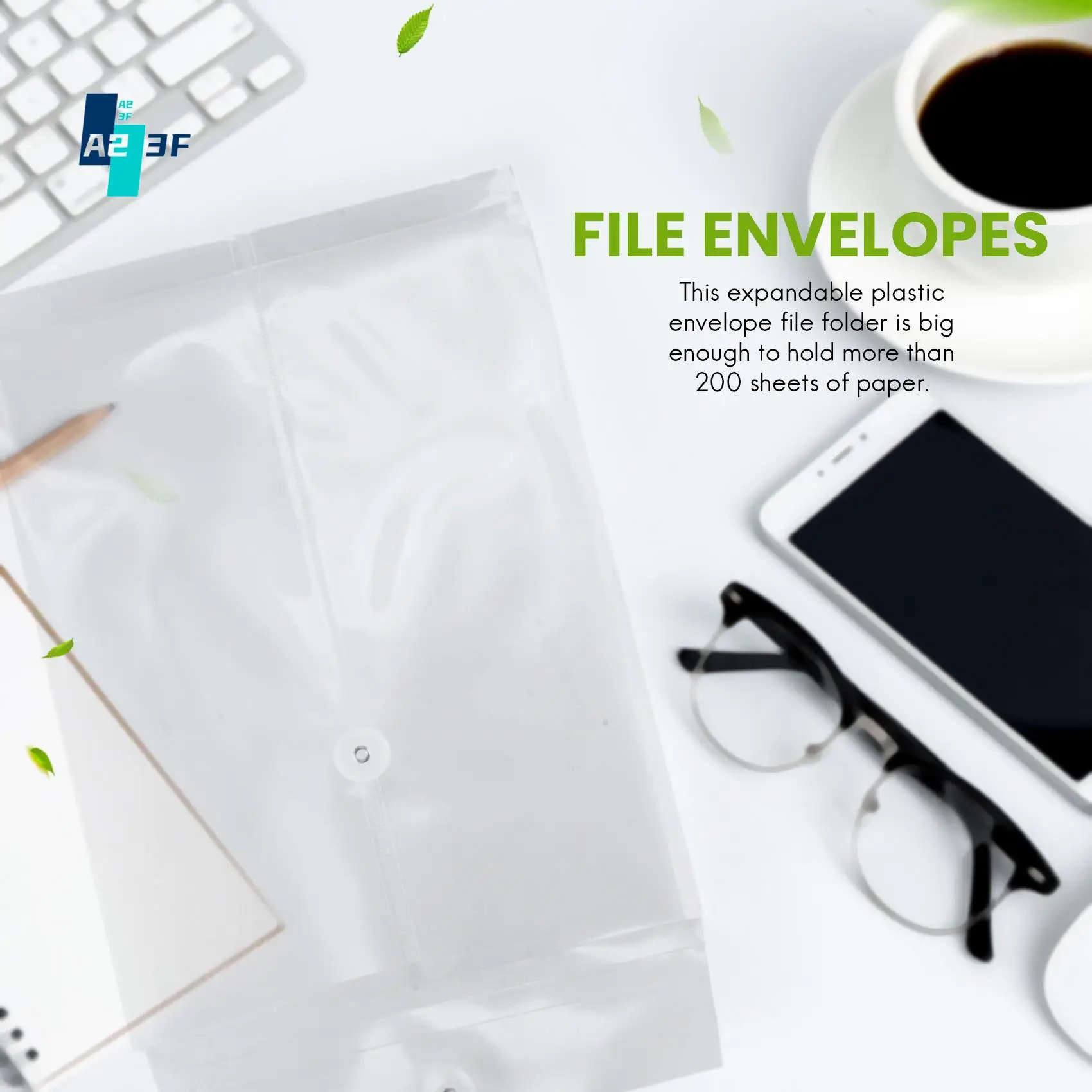 A23F-12 Pack Clear Plastic Envelopes Poly Envelopes Expandable Files Document Folders With Button & String Tie Closure A4 
A23F-12 Pack Clear Plastic Envelopes Poly Envelopes Expandable Files Document Folders With Button & String Tie Closure A4