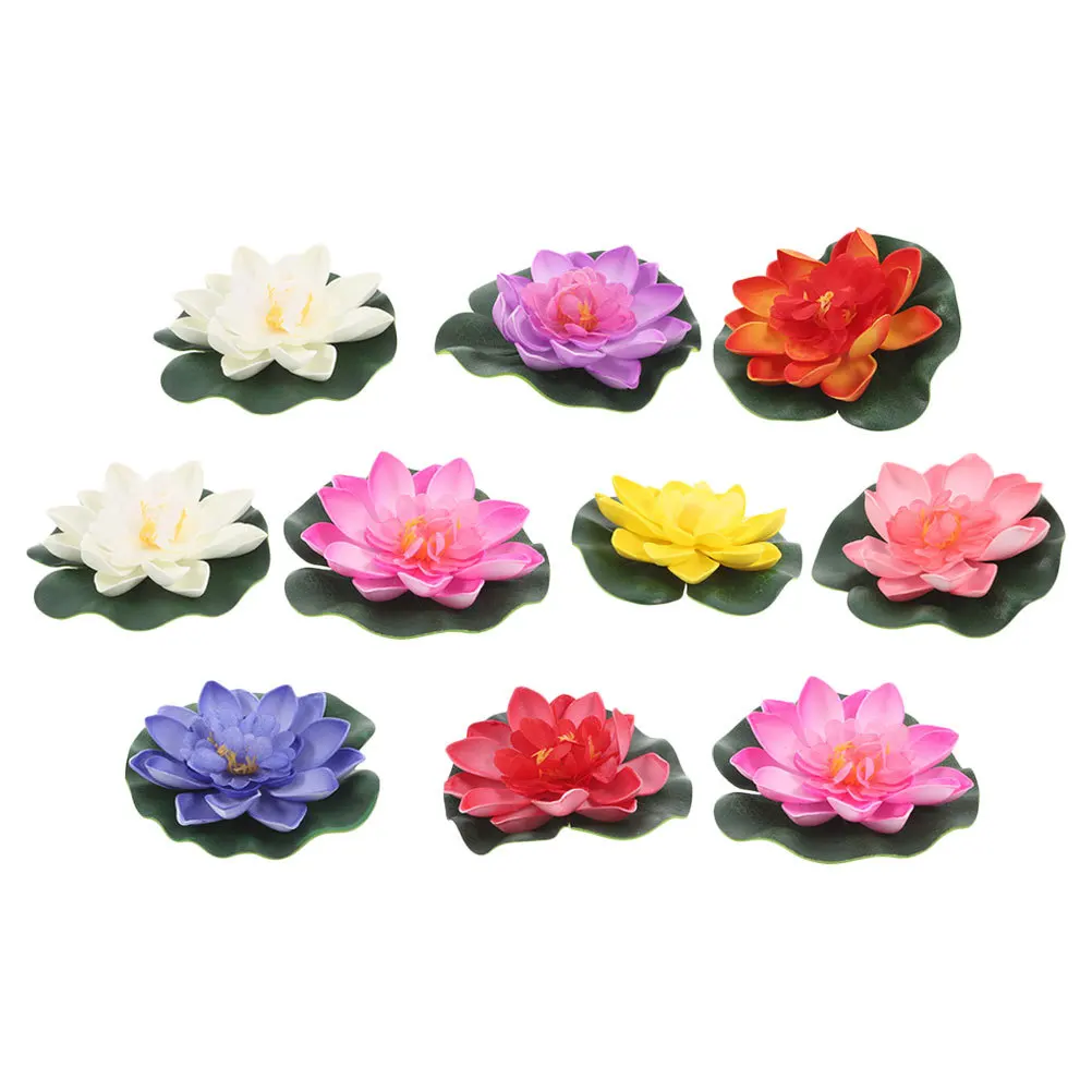 10Pcs Floating Lotus Artificial Flowers 10cm Multicolor Realistic Water Lilies for Pond Aquarium Landscaping Water Lily Decor
10Pcs Floating Lotus Artificial Flowers 10cm Multicolor Realistic Water Lilies for Pond Aquarium Landscaping Water Lily Decor