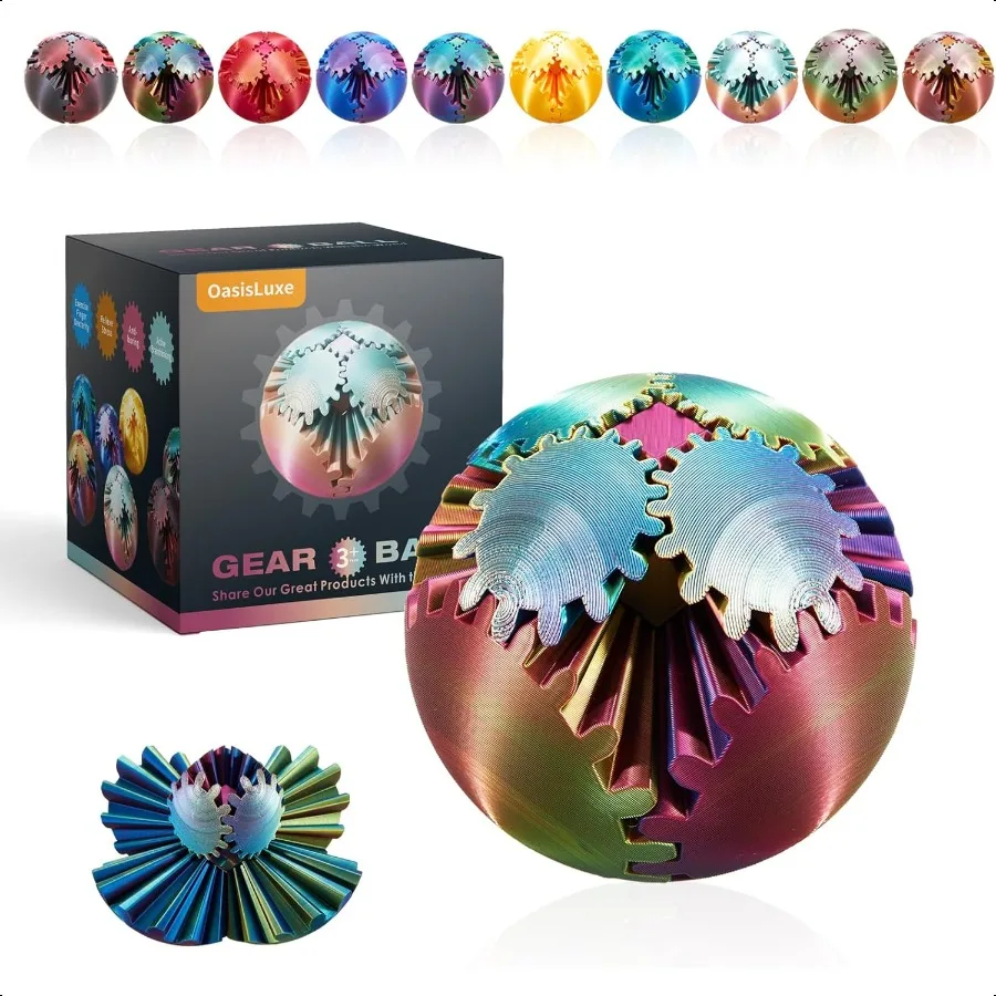 Fidget Gear Ball 3D Printed ShapeChanging Toy Str and Anxiety Anti Deprion for and Adults
Fidget Gear Ball 3D Printed ShapeChanging Toy Str and Anxiety Anti Deprion for and Adults