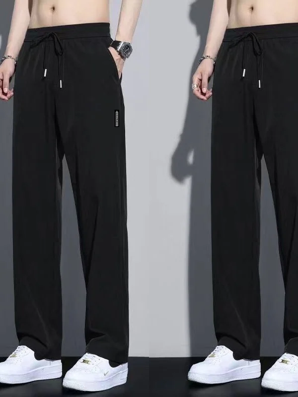 Men's Ice Silk Casual Pants Summer Large Size Elastic Qui Dry Loose Sports Breathable Workwear Straight Leg Men's Trousers
Men's Ice Silk Casual Pants Summer Large Size Elastic Qui Dry Loose Sports Breathable Workwear Straight Leg Men's Trousers