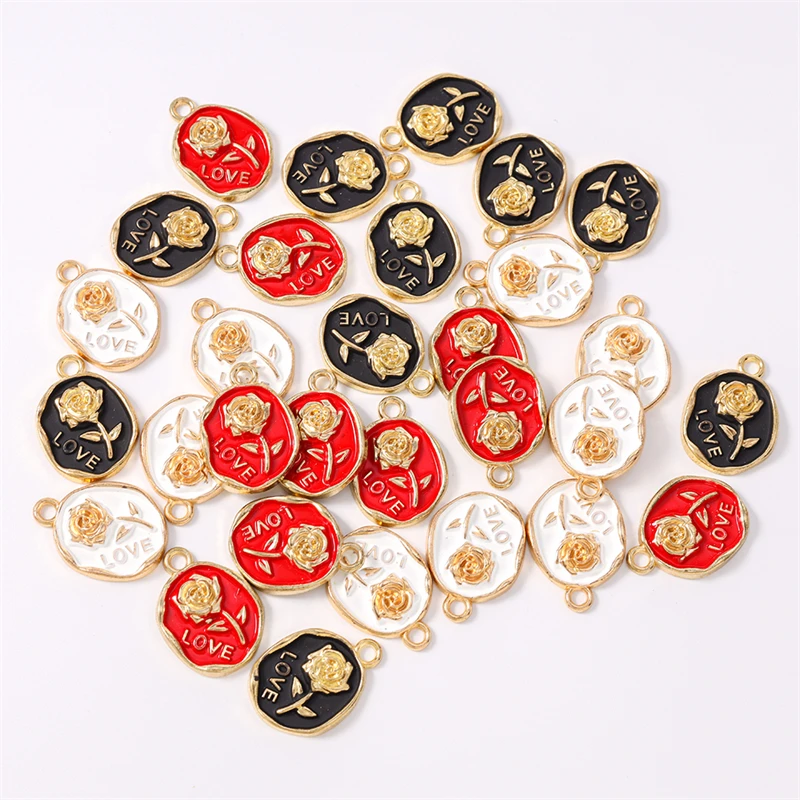Duarte 20Pcs/Lot Cute Enamel Rose Flower Charms Pendants for Jewelry Making Necklaces Earrings Bracelets DIY Crafts Accessories
Duarte 20Pcs/Lot Cute Enamel Rose Flower Charms Pendants for Jewelry Making Necklaces Earrings Bracelets DIY Crafts Accessories