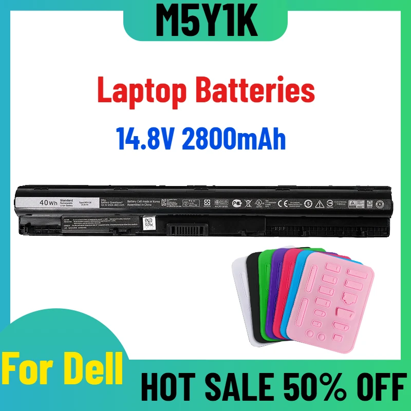 Аккумуляторы для ноутбуков Dell 15-3562, 3565, 3567, 3576, 3578, 3570, M5Y1K, 14.8V, 2800mAh
Аккумуляторы для ноутбуков Dell 15-3562, 3565, 3567, 3576, 3578, 3570, M5Y1K, 14.8V, 2800mAh