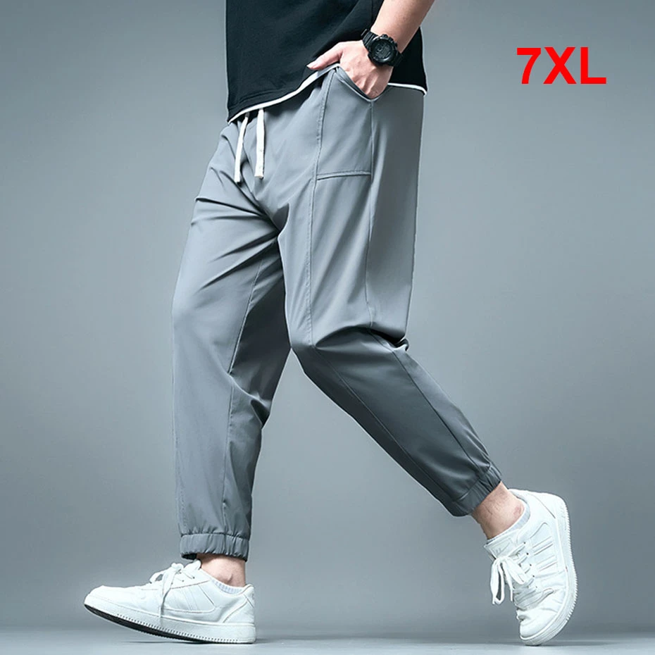 Summer Jogger Pants Men Plus Size Sweatpants Elastic Waist Fashion Casual Solid Color Joggers Male Big Size 7XL
Summer Jogger Pants Men Plus Size Sweatpants Elastic Waist Fashion Casual Solid Color Joggers Male Big Size 7XL