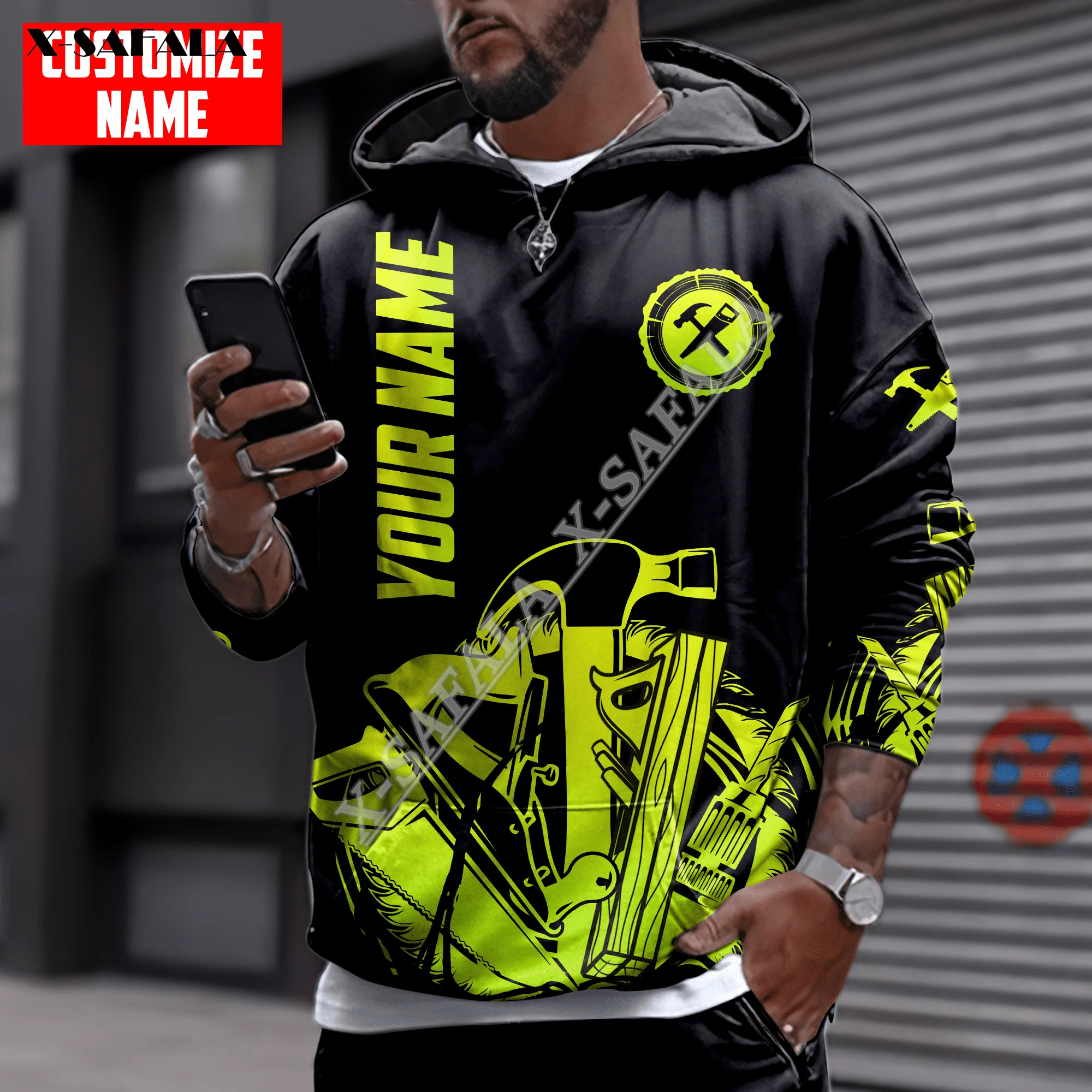 X-SAFALA Your Name Carpenter Job Tattoo Gift 3D Print Zipper Hoodie Men Pullover Sweatshirt Hooded Jersey Tracksuits Outwear
X-SAFALA Your Name Carpenter Job Tattoo Gift 3D Print Zipper Hoodie Men Pullover Sweatshirt Hooded Jersey Tracksuits Outwear