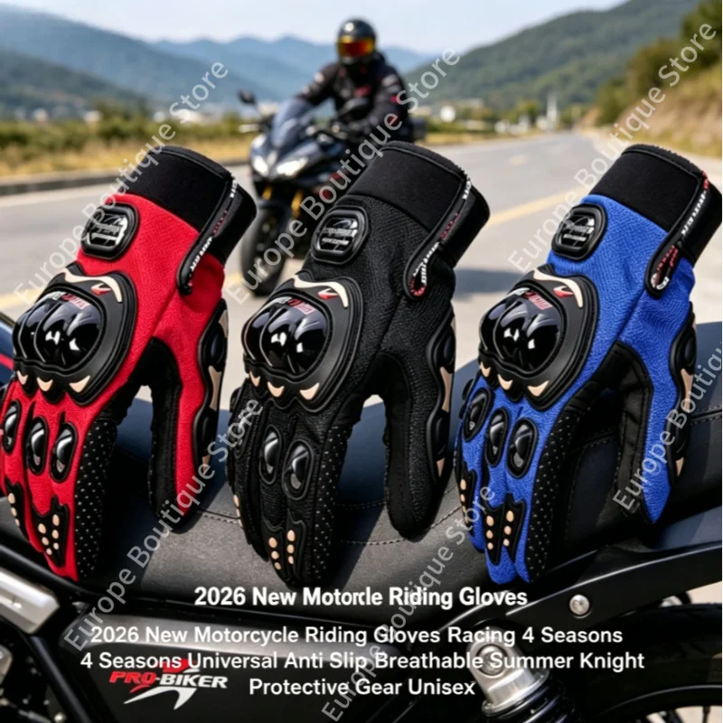 2026 NEW Summer Breathable Anti Slip Motorcycle Riding Gloves Unisex 4 Seasons Racing Universal Knight Protective Gear
2026 NEW Summer Breathable Anti Slip Motorcycle Riding Gloves Unisex 4 Seasons Racing Universal Knight Protective Gear