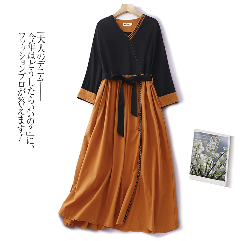 Новое винтажное хлопково-льняное женское платье на весну-осень, свободное, с длинным рукавом, в стиле пэчворк, оверсайз, F673
Новое винтажное хлопково-льняное женское платье на весну-осень, свободное, с длинным рукавом, в стиле пэчворк, оверсайз, F673