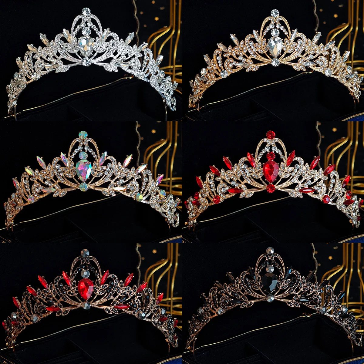 Unique Crystal Diamond Bridal Crown Handmade Rhinestone Tiara Jewelry Hair Accessories Halloween Birthday Party Hair Bands
Unique Crystal Diamond Bridal Crown Handmade Rhinestone Tiara Jewelry Hair Accessories Halloween Birthday Party Hair Bands