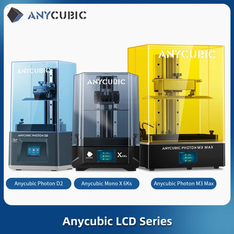 ANYCUBIC DLP SLA LCD 3D Printer High Speed UV Resin 3D Printer Wash Cure Machine Photon Mono 2, M7 Pro, X 6Ks, M5s Pro , M3 Max