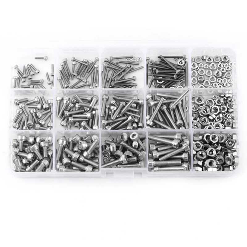 Y31A 480pcs M2 M3 Hex Socket Screws Set Stainless Steel Hex Socket Cap Nuts Repair Tool
Y31A 480pcs M2 M3 Hex Socket Screws Set Stainless Steel Hex Socket Cap Nuts Repair Tool