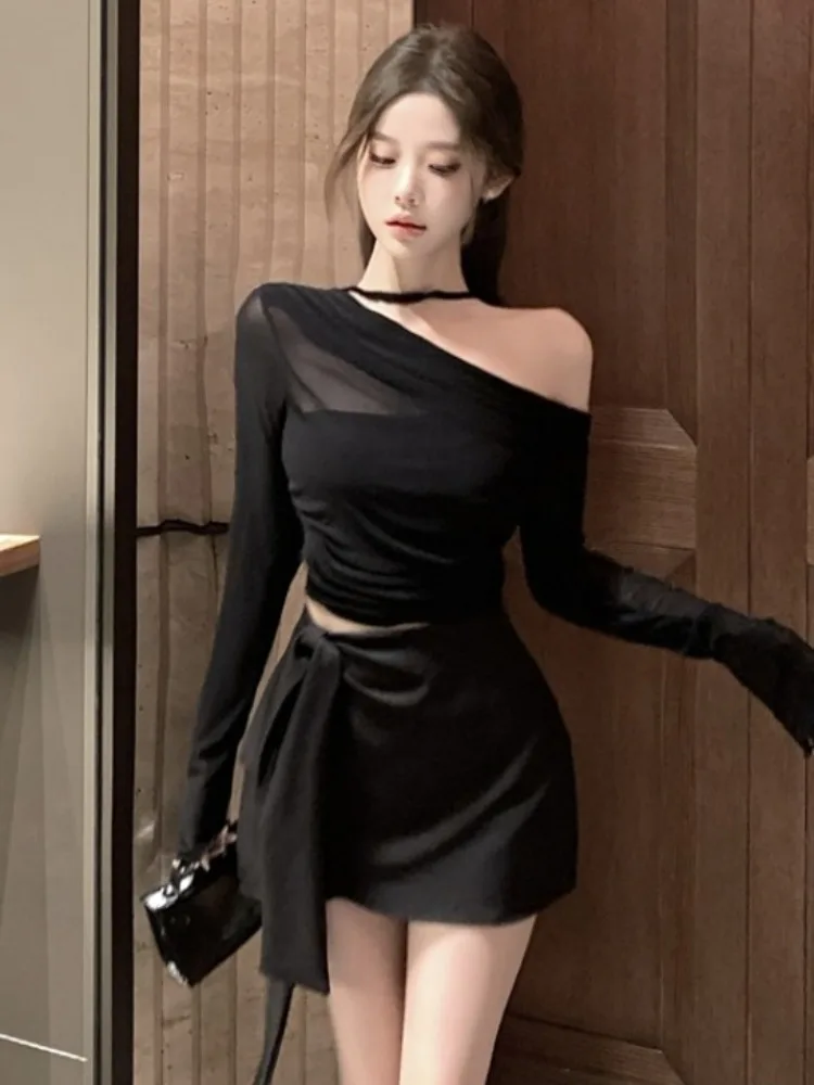 Fashionable Spicy Girl Style Two-Piece Set Women's Long Sleeve Shoulder Bared Belted Skirt Top Bottom Ensemble Autumn Ne...
Fashionable Spicy Girl Style Two-Piece Set Women's Long Sleeve Shoulder Bared Belted Skirt Top Bottom Ensemble Autumn Ne...