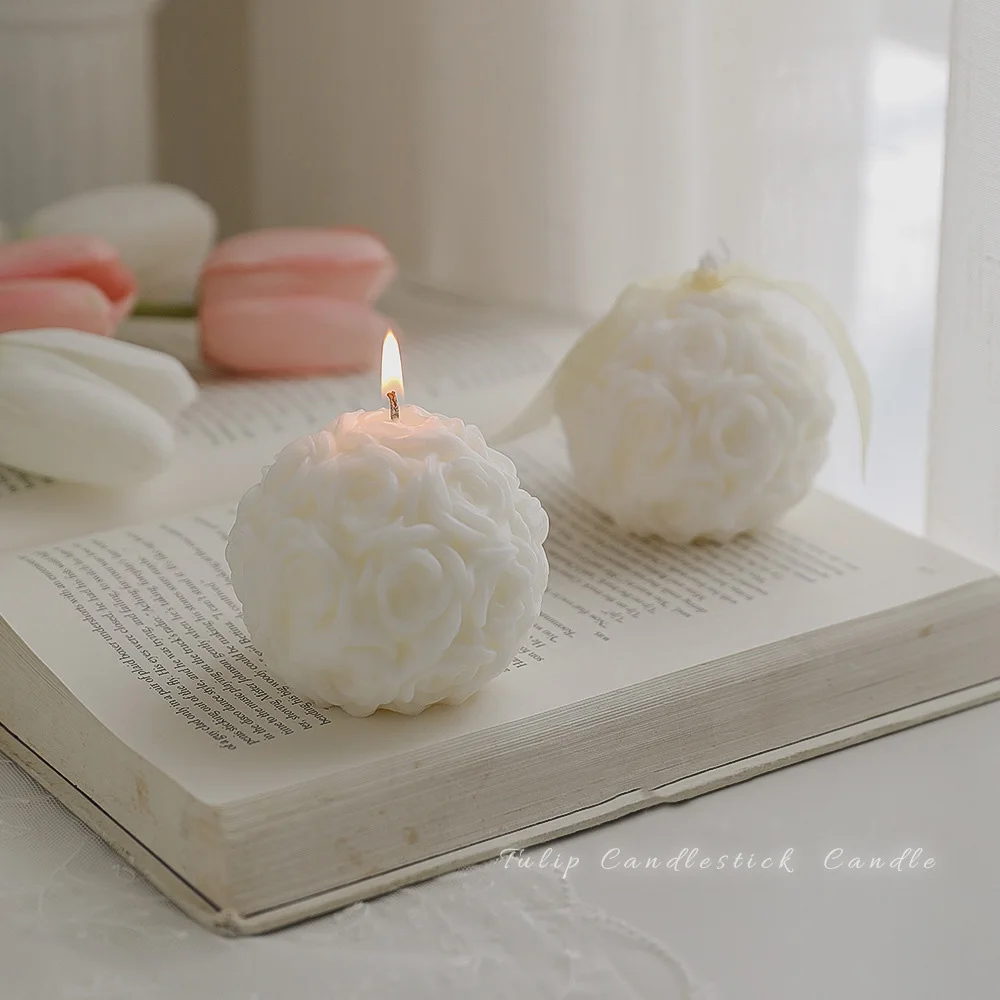 Rose Flower Ball Shape Fragrance Candle Paraffin Wax Aromatherapy Candle Wedding Gift Party Decoration Fragrance Ornament
Rose Flower Ball Shape Fragrance Candle Paraffin Wax Aromatherapy Candle Wedding Gift Party Decoration Fragrance Ornament