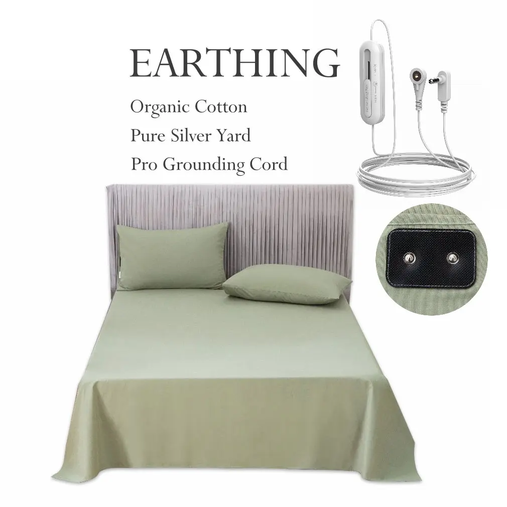 Earthing bed sheet 210*260cm(83*102Inch) organic cotton silver fabric wrinkle free Breathable Not include Pillowcase
Earthing bed sheet 210*260cm(83*102Inch) organic cotton silver fabric wrinkle free Breathable Not include Pillowcase