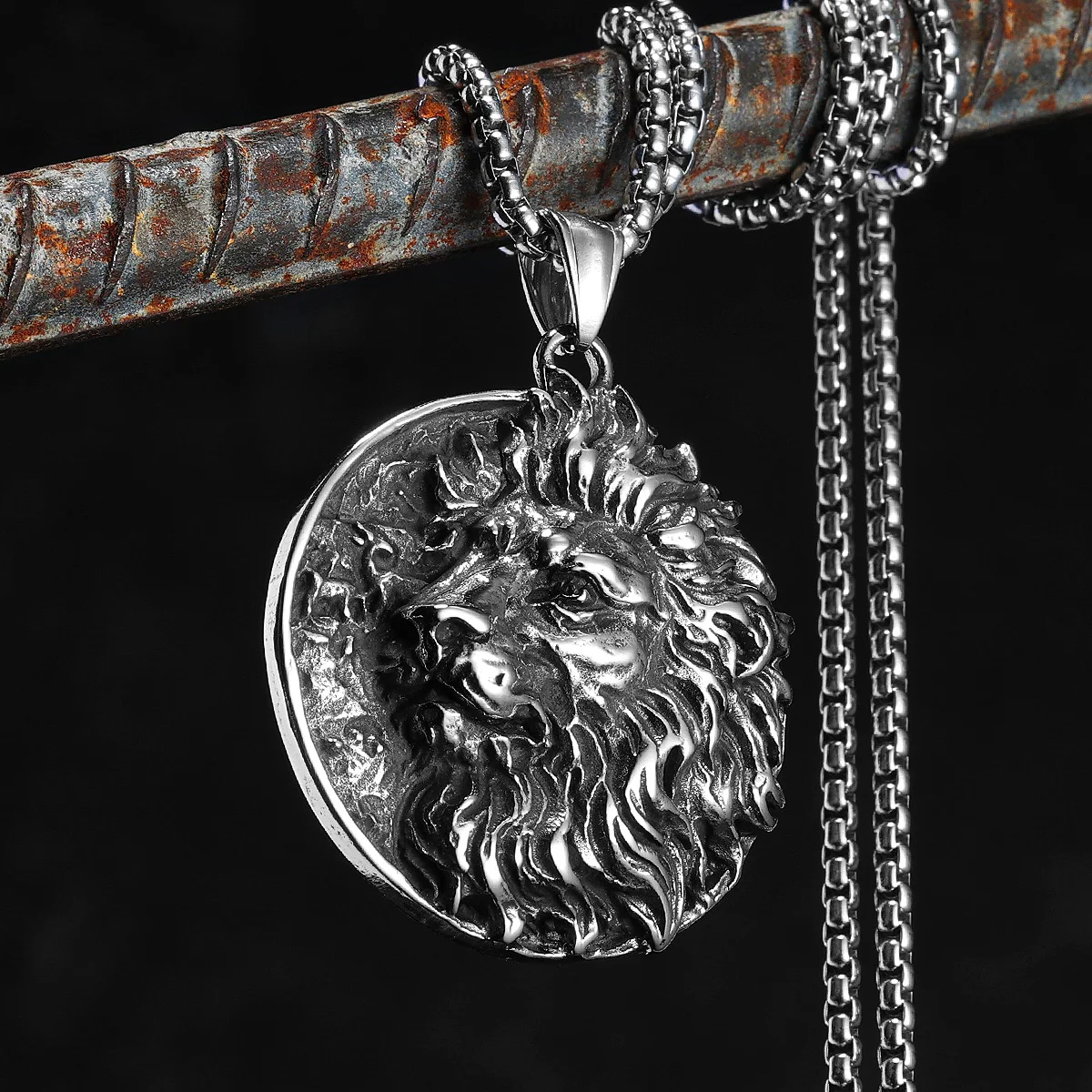Lion Head Carving Texture Men Necklaces Stainless Steel Pendant Chain Vintage Punk Male Biker Jewelry Retro Accessories Gifts
Lion Head Carving Texture Men Necklaces Stainless Steel Pendant Chain Vintage Punk Male Biker Jewelry Retro Accessories Gifts