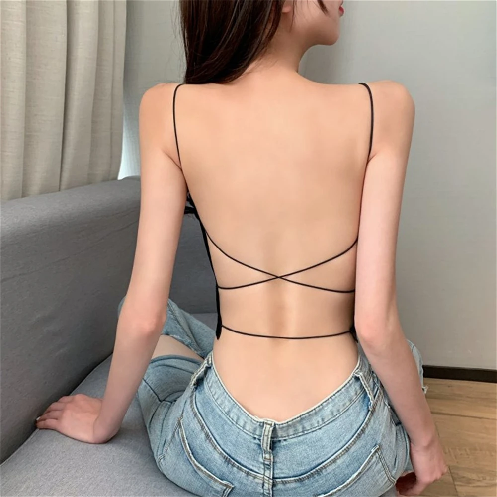 Women's Ice Silk Camisole One-Piece Beautiful Back Tube Top Sexy Sling with Wrap Chest Sleeveless Exposed Navel Tops Tank Club
Women's Ice Silk Camisole One-Piece Beautiful Back Tube Top Sexy Sling with Wrap Chest Sleeveless Exposed Navel Tops Tank Club