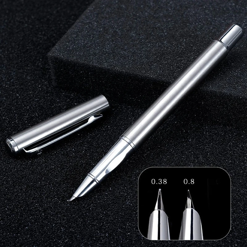 BANMI Metal Fountain Pen Full Steel Art Bent Nib Practice Calligraphy Business Signature Pen School Office Supplies PK JINHAO
BANMI Metal Fountain Pen Full Steel Art Bent Nib Practice Calligraphy Business Signature Pen School Office Supplies PK JINHAO