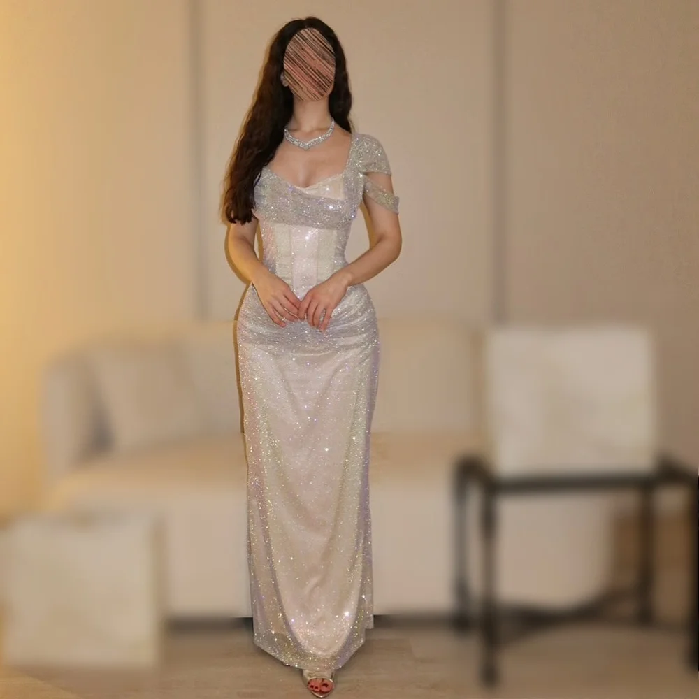 Customized Luxury Off-the-shoulder Sparkle Evening Dress Straight Long Dresses Sequined Charming Party Gown
Customized Luxury Off-the-shoulder Sparkle Evening Dress Straight Long Dresses Sequined Charming Party Gown