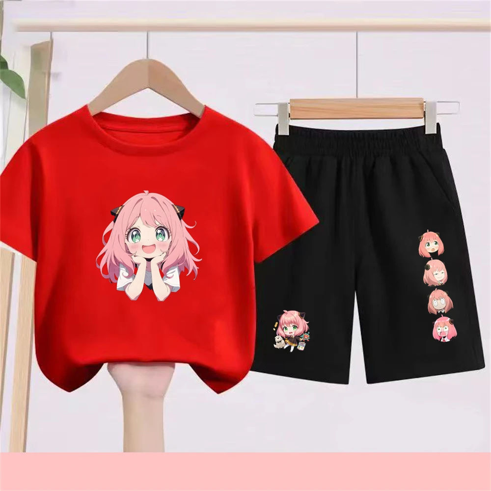 Kids Japanese Anime Spy X Family T-Shirt Sets cool Tops Boy Girls red Casual TShirt+Shorts Children's Summer Short Sleeve
Kids Japanese Anime Spy X Family T-Shirt Sets cool Tops Boy Girls red Casual TShirt+Shorts Children's Summer Short Sleeve