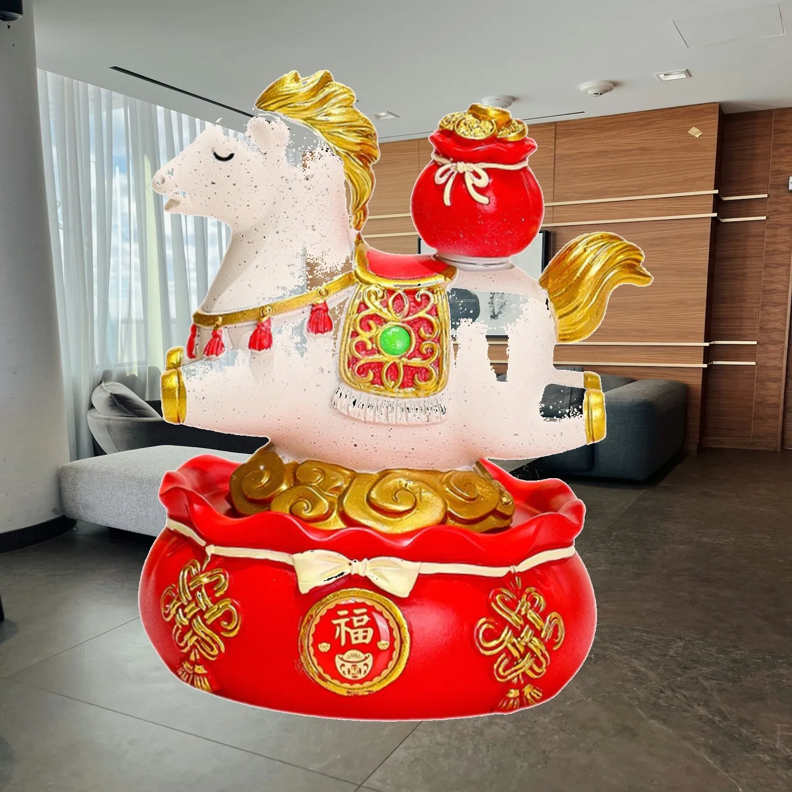 Feng Shui Horse Figurine Resin Tabletop Home Decorations Item Interior Figurine for Modern Living Room Study
Feng Shui Horse Figurine Resin Tabletop Home Decorations Item Interior Figurine for Modern Living Room Study