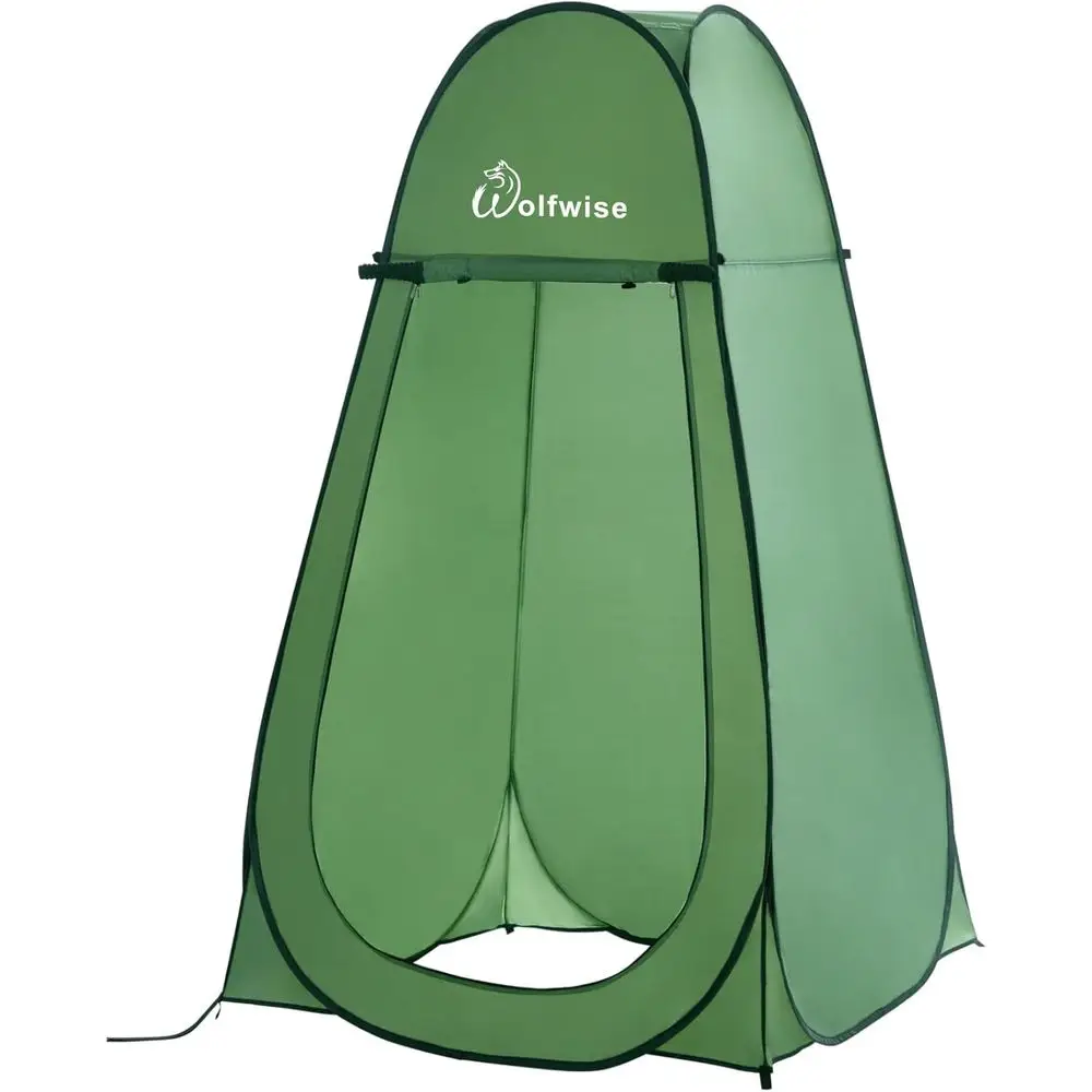 Portable Outdoor Shower Tent with Ventilation, Privacy Changing Room, Green
Portable Outdoor Shower Tent with Ventilation, Privacy Changing Room, Green