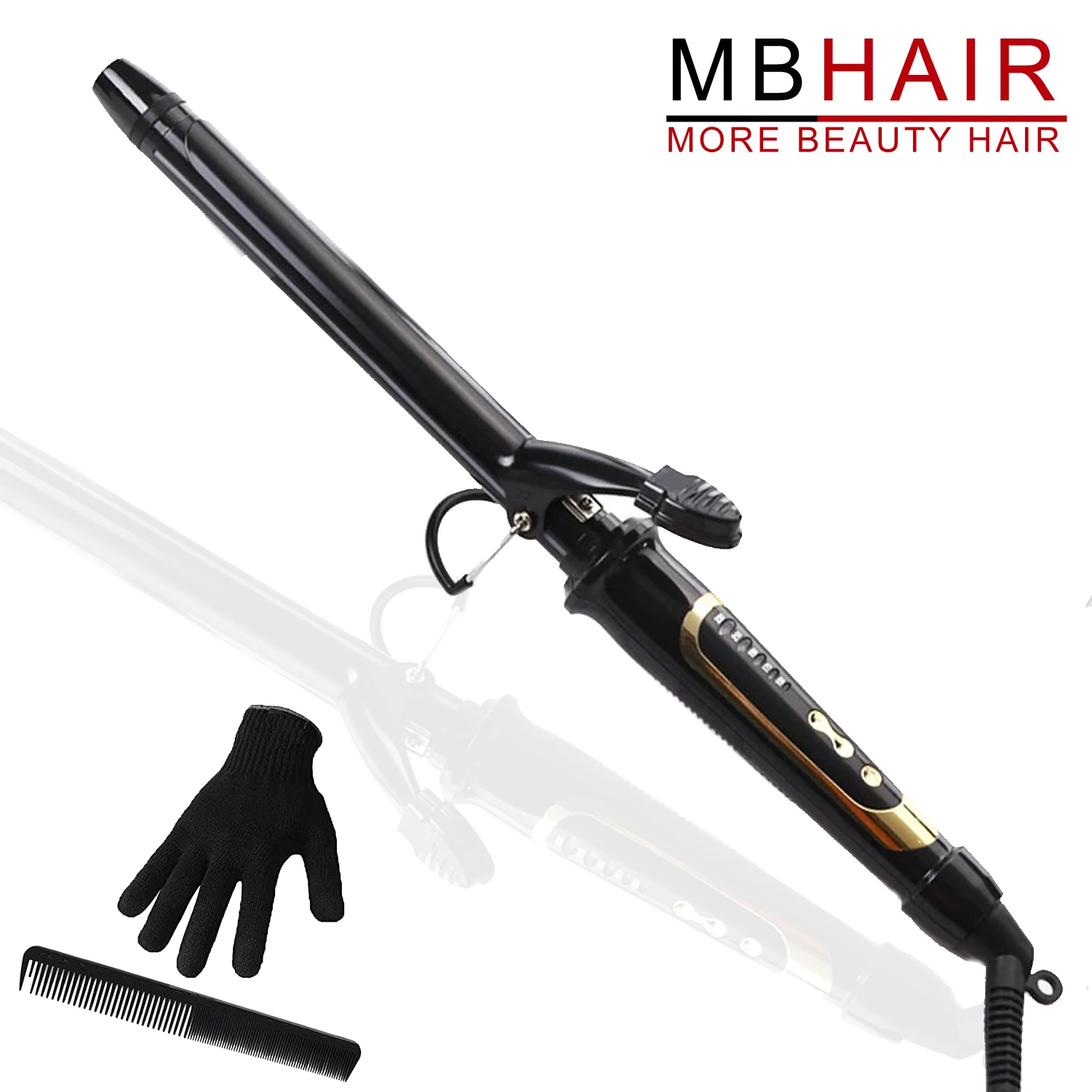 MBHAIR Skinny Curling Iron with Ceramic Coating Barrel for Long Hair Long Barrel Curling Iron Instant Heat up to 450F with clamp
MBHAIR Skinny Curling Iron with Ceramic Coating Barrel for Long Hair Long Barrel Curling Iron Instant Heat up to 450F with clamp