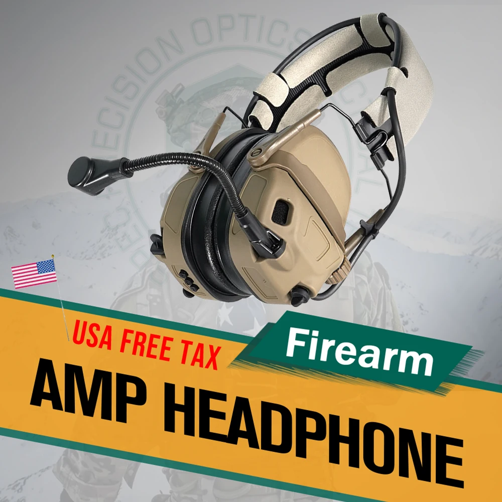 SPECPRECISION GEN6 Sound Pickup Noise-Cancelling Tactical Headset NRR 31dB SNR 33dB Tactical Earphone Black / Green / Tan
SPECPRECISION GEN6 Sound Pickup Noise-Cancelling Tactical Headset NRR 31dB SNR 33dB Tactical Earphone Black / Green / Tan