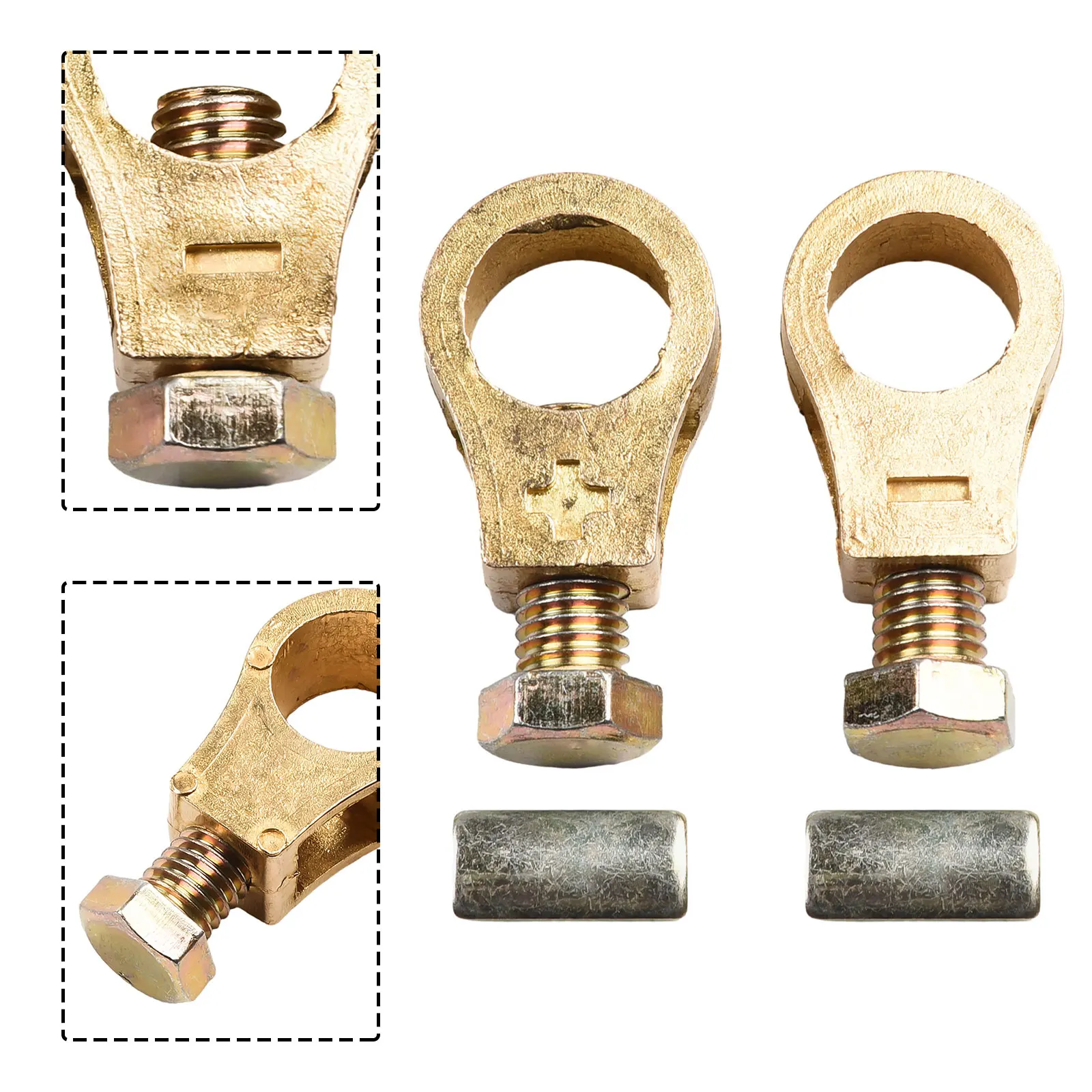 Cable Clamp Battery Clip Car Battery Pure Copper Terminal Wire Top Post Terminal With 2 Bolts Firm Installation
Cable Clamp Battery Clip Car Battery Pure Copper Terminal Wire Top Post Terminal With 2 Bolts Firm Installation